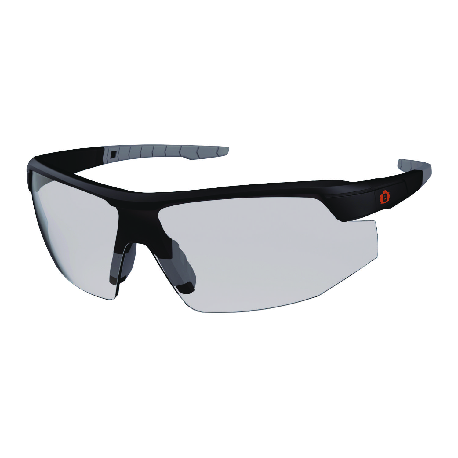 Skullerz SKOLL Anti-Scratch/Anti-Fog Safety Glasses, Matte Black Nylon Impact Frame, Indoor/Outdoor Polycarbonate Lens