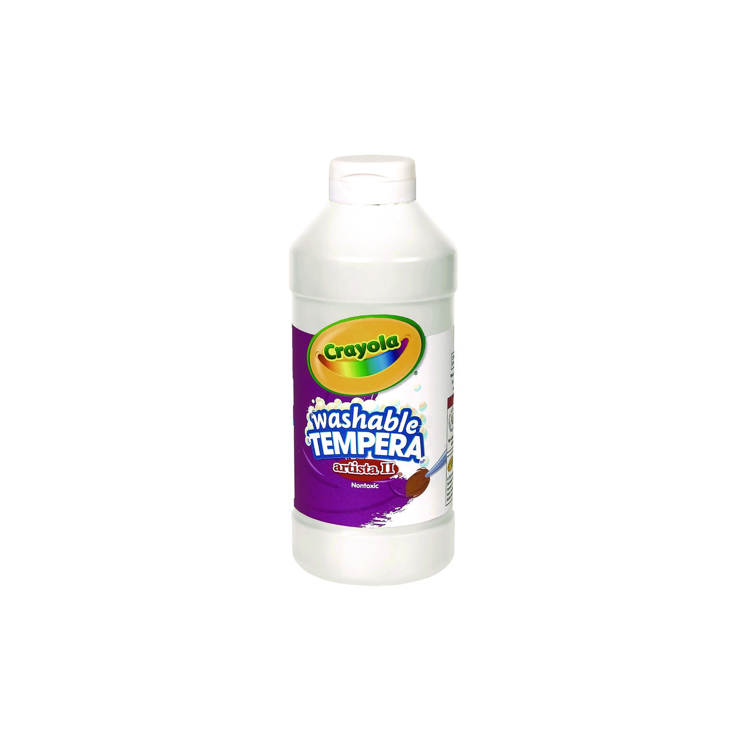 Artista II Washable Tempera Paint, White, 32 oz Bottle