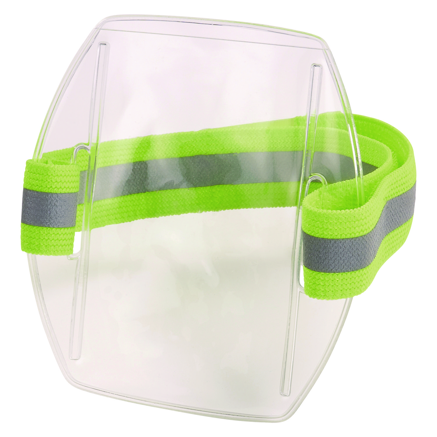 Squids 3388 Wrist ID/Badge Holder, Vertical, Hi-Vis Lime, 3.5 x 5.5 Holder, 2.75 x 3.75 Insert