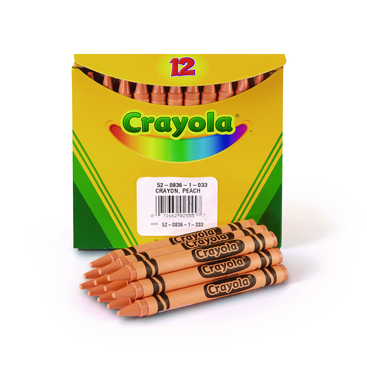 Bulk Crayons, Peach, 12/Box