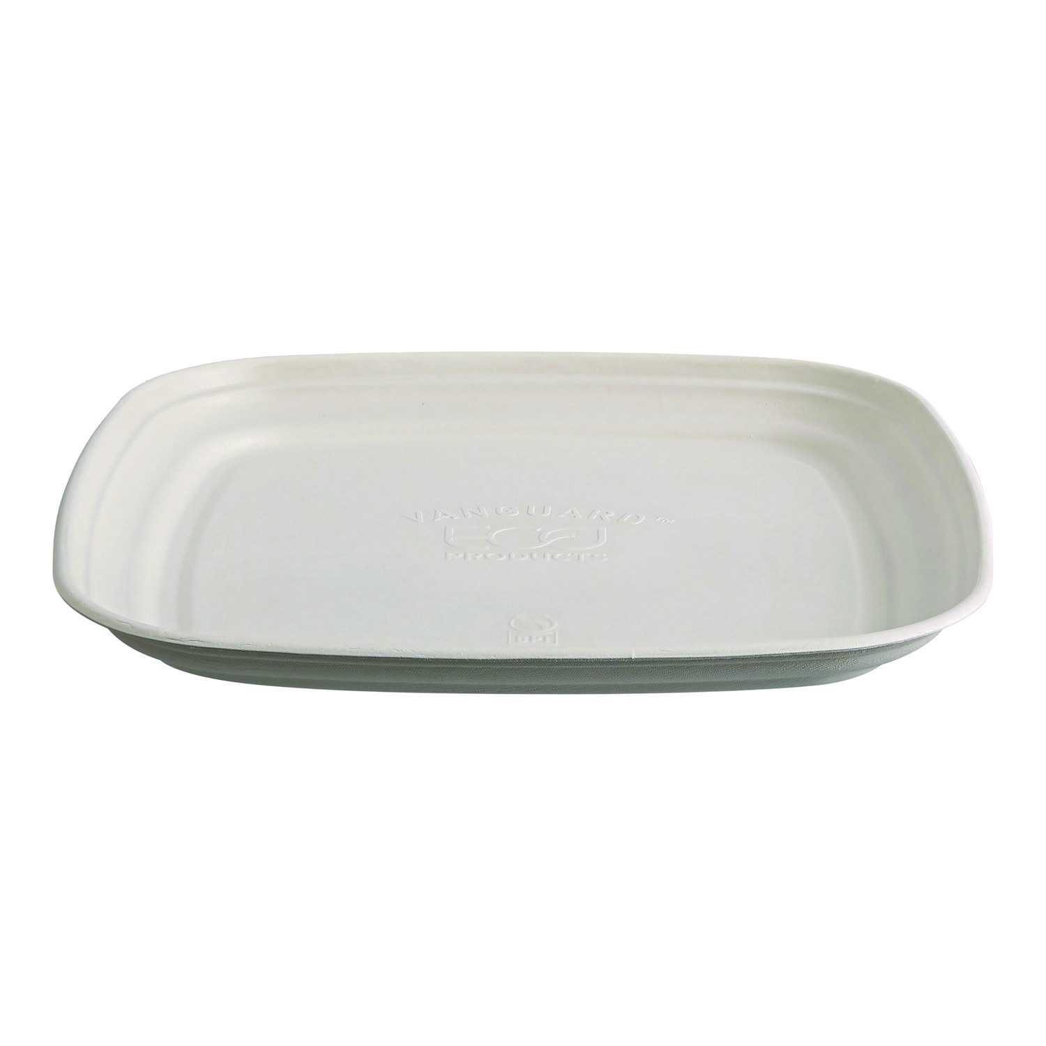 Regalia Renewable Sugarcane Tray, 9.06 x 14.37, White, Sugarcane, 100/Carton
