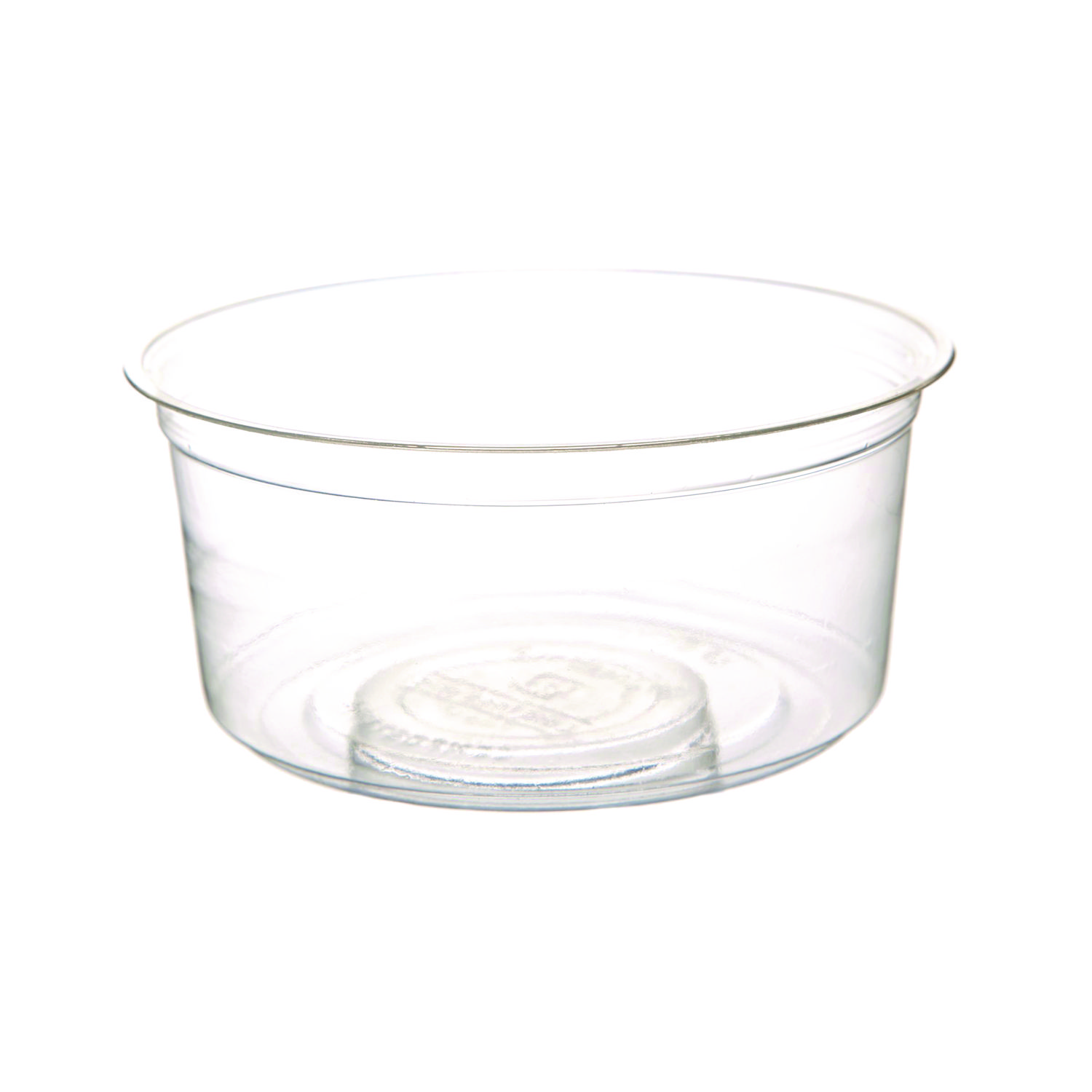Round Deli Containers, 12 oz, 4.63" Diameter x 2.13" h, Clear, Plastic, 500/Carton