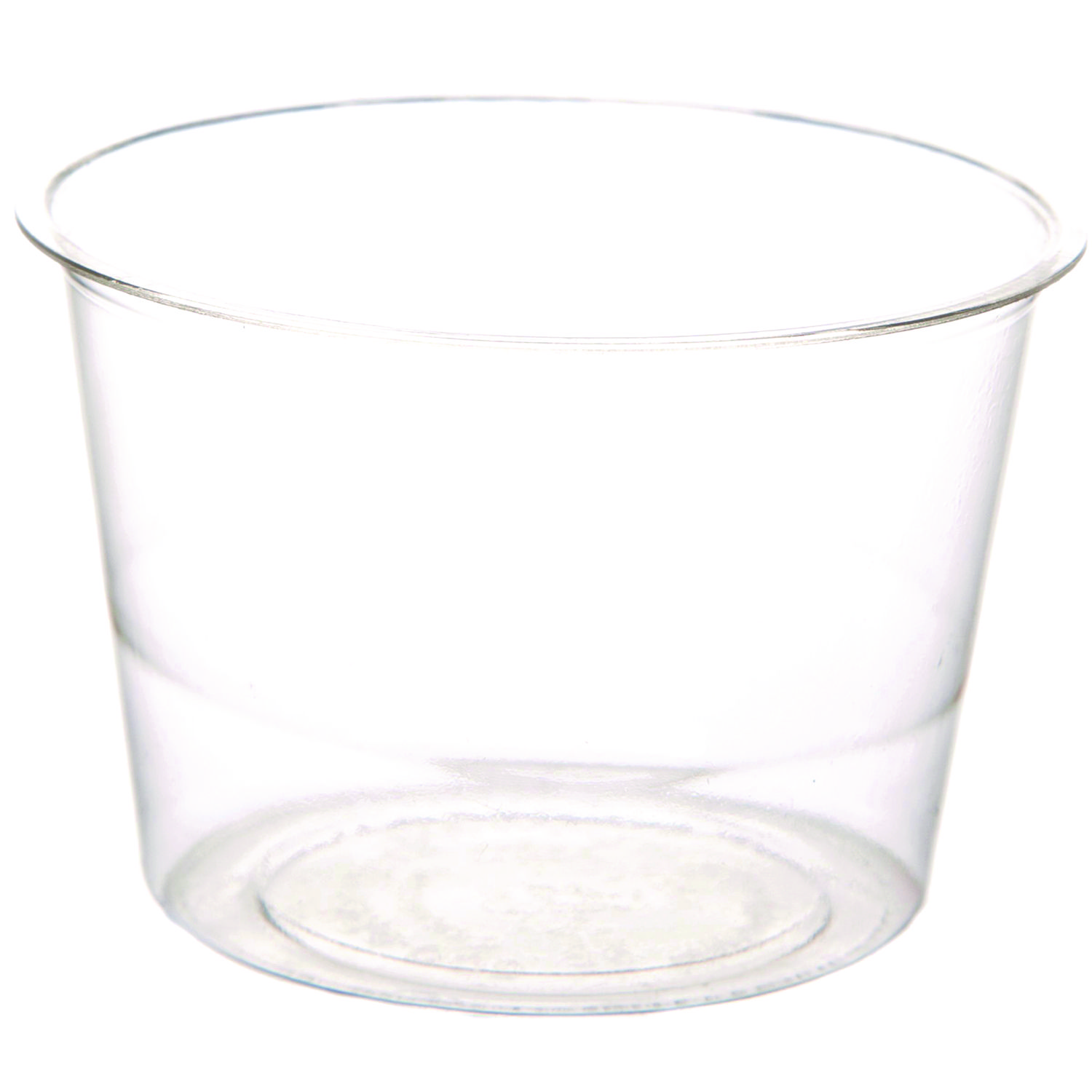Renewable and Compostable Portion Cups, 4 oz, Plastic, Clear, 100/Pack, 20 Packs/Carton