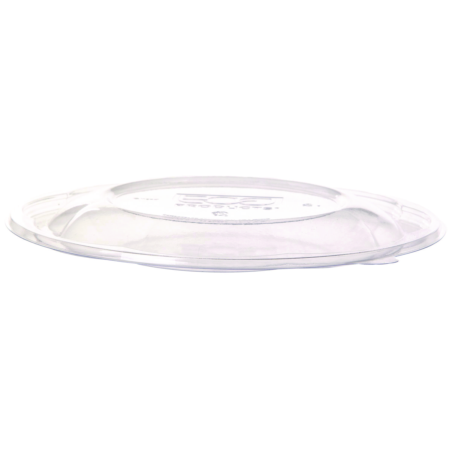 Salad Bowls with Lids, Squat, 64 oz, 9.5" Diameter x 3.2" h, Clear, Plastic, 150/Carton