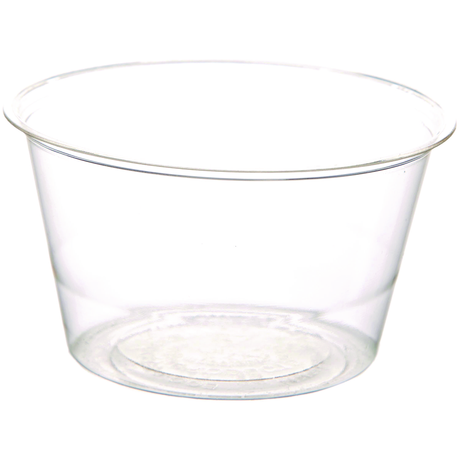Renewable and Compostable Portion Cups, 3 oz, Plastic, Clear, 100/Pack, 20 Packs/Carton