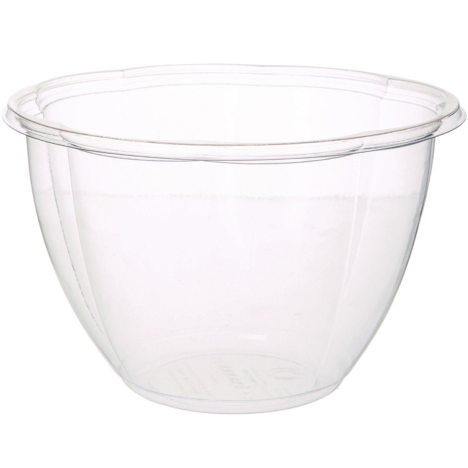 Salad Bowls, 48 oz, 6.69″ Diameter x 4.38″h, Clear, Plastic, 300/Carton