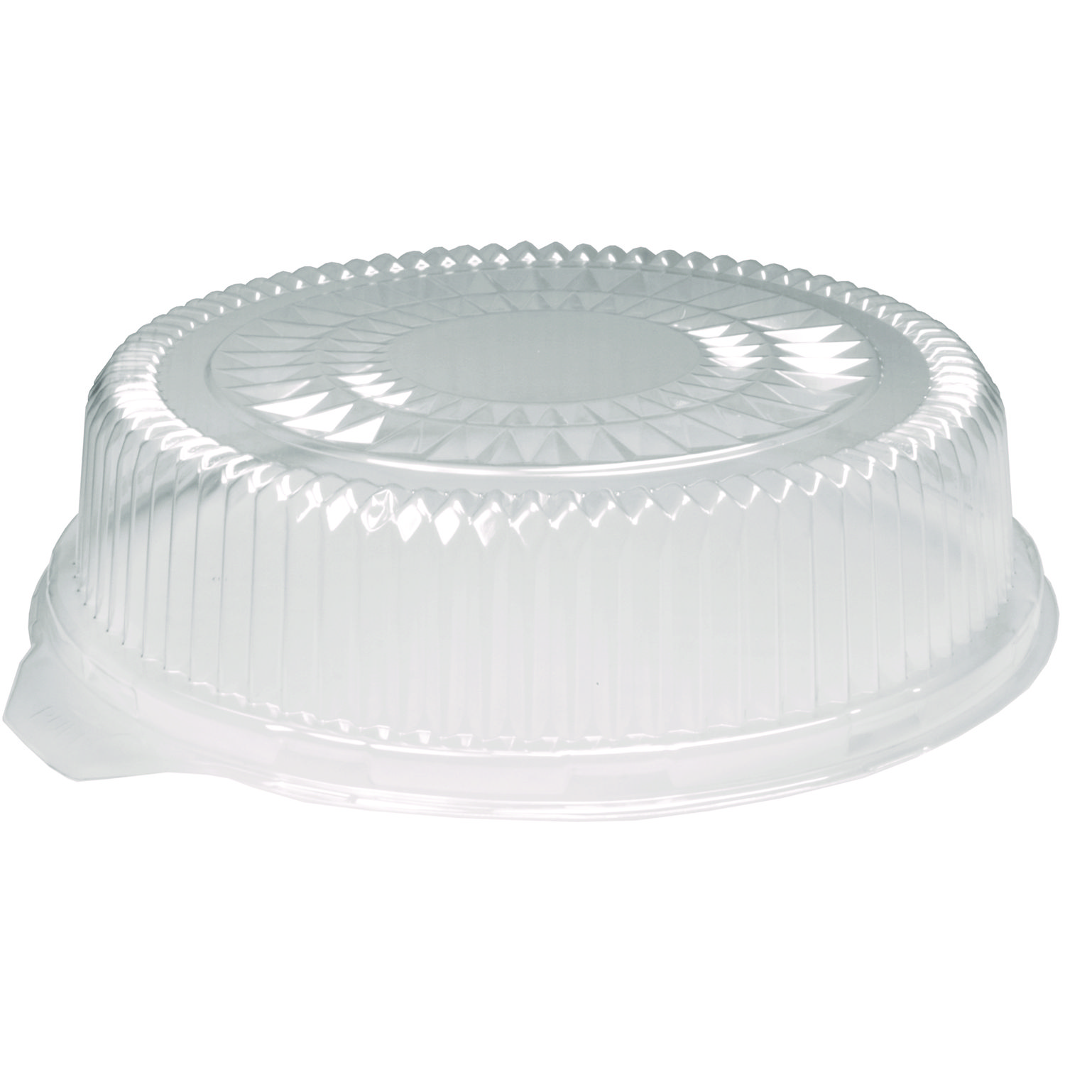 Plastic Dome Lids, Embossed, Fits 4012/4013, 12″ Diameter, 25/Carton