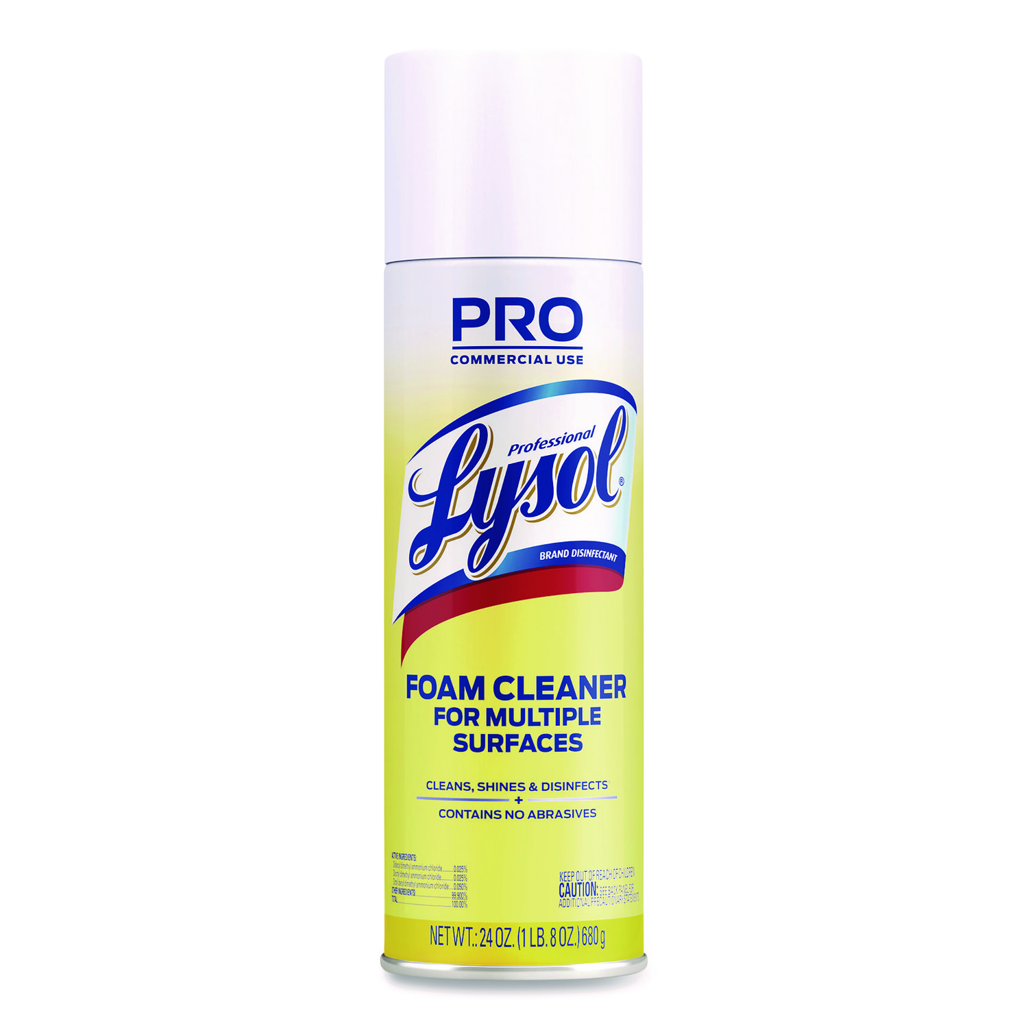 Disinfectant Foam Cleaner, 24 oz Aerosol Spray