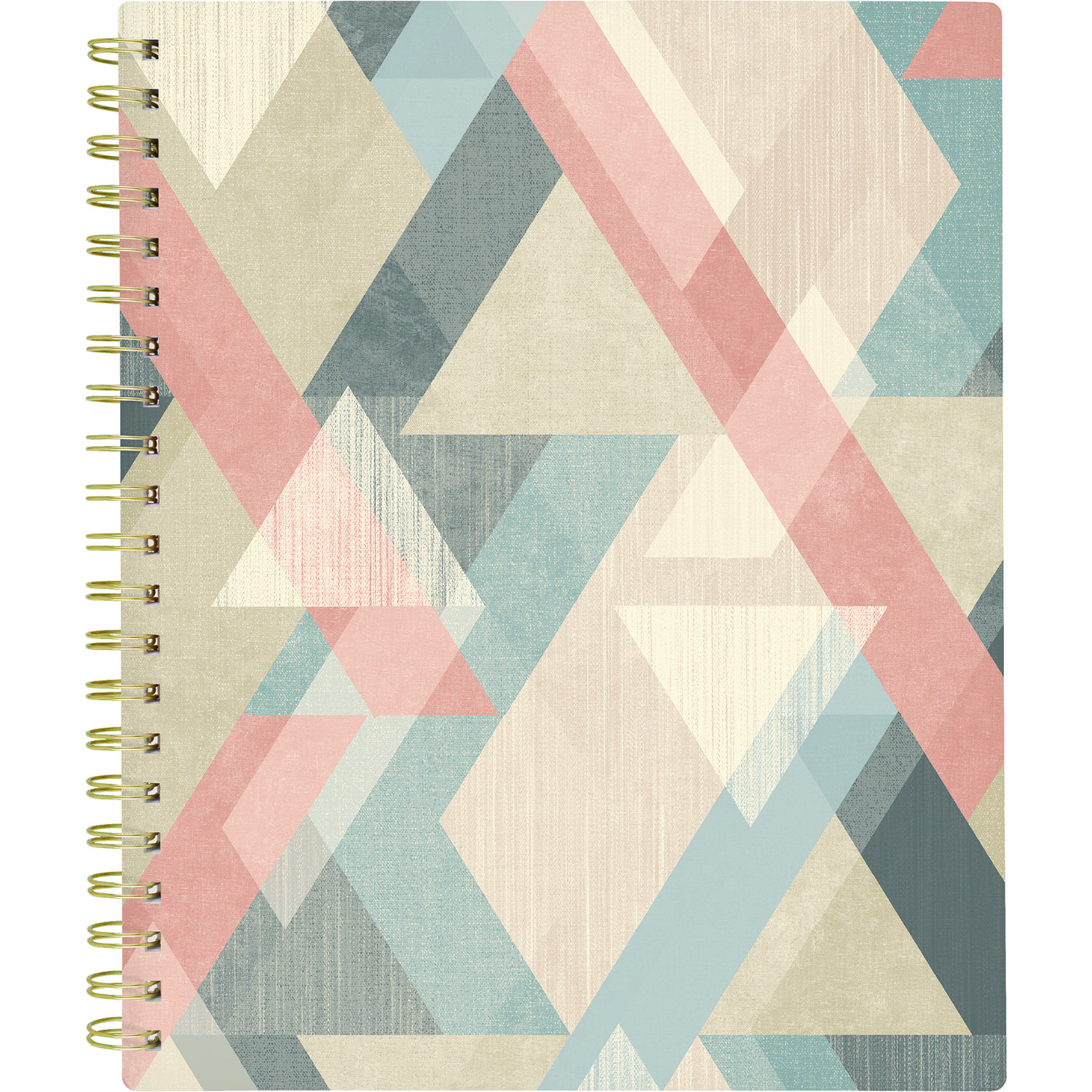 Triad Weekly/Monthly Planner, Geometric Artwork, 11″ x 9.25″, Multicolor Cover, 12-Month (Jan to Dec): 2025