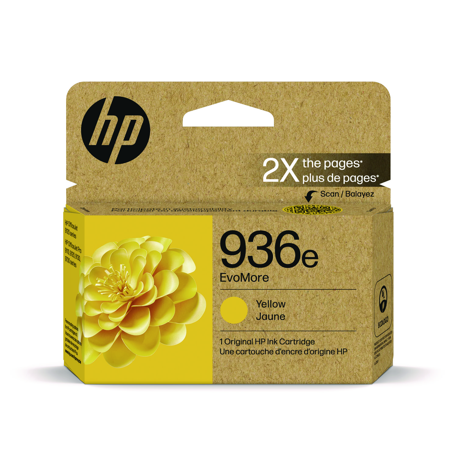 HP 936E, (4S6V5LN) Yellow Original Ink Cartridges