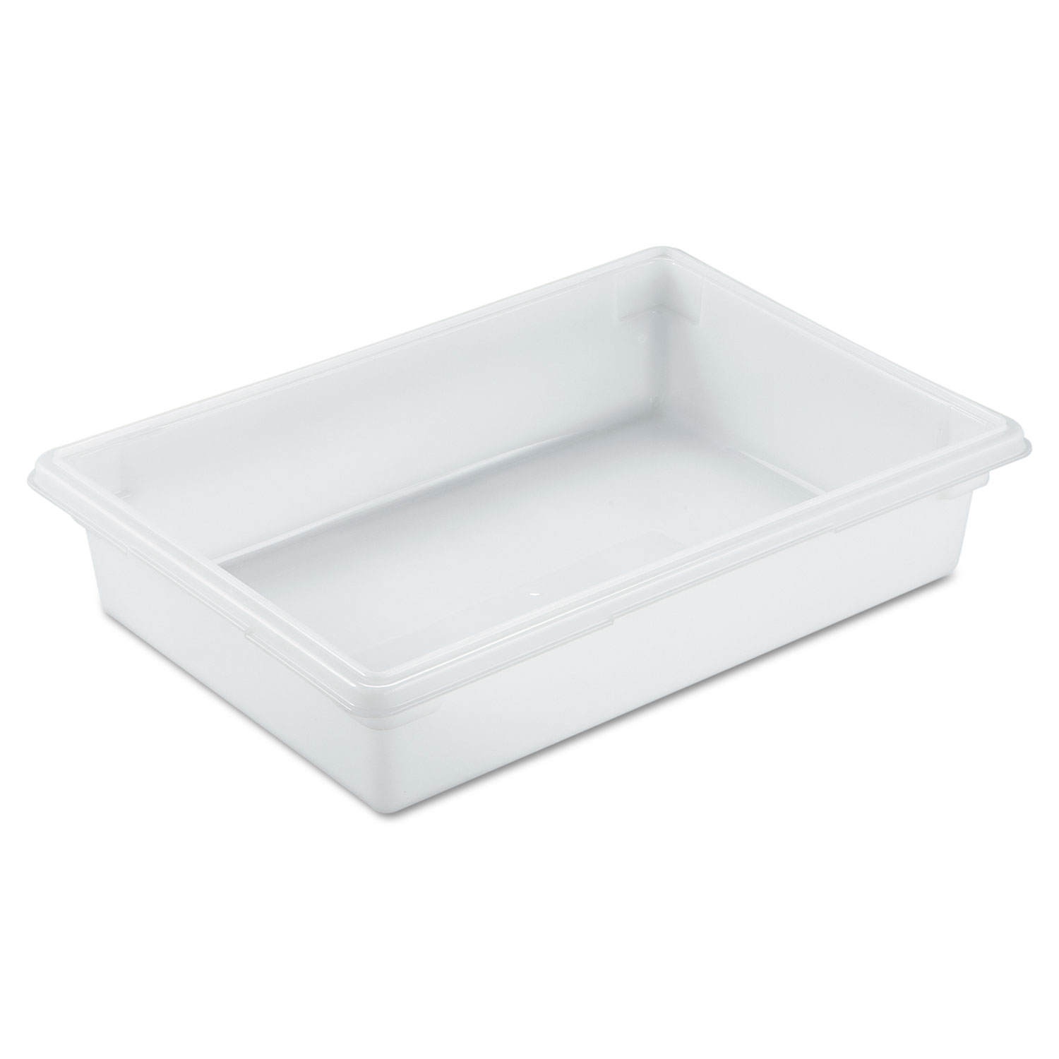  Rubbermaid Commercial 350800WHT Food/Tote Boxes, 8.5gal, 26w x 18d x 6h, White (RCP3508WHI) 