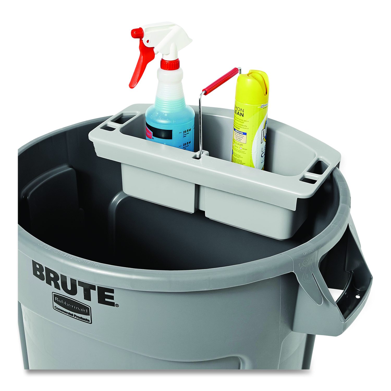 Maid Caddy, Two Compartments, 16 x 9 x 5, Gray | Rubbermaid