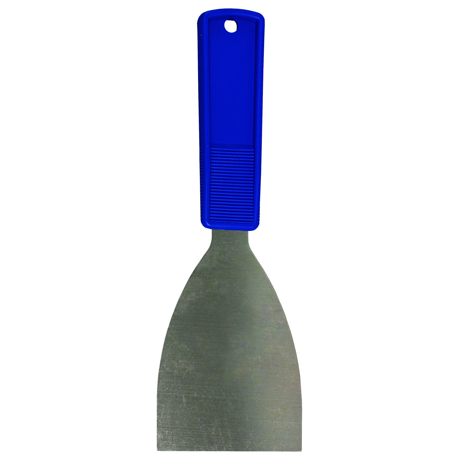 Putty Knife, 3″ Wide, Stainless Steel Blade, Blue Polypropylene Handle