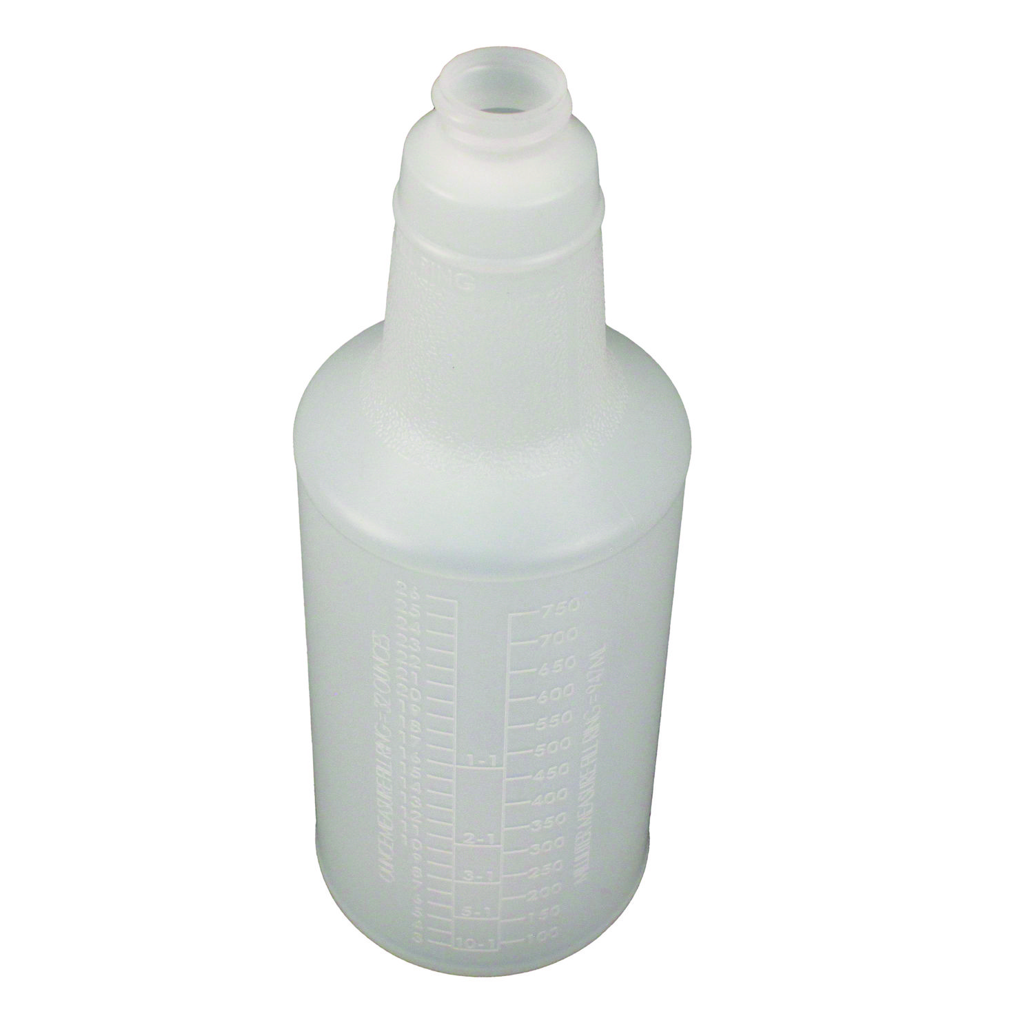 Plastic Bottles with Graduations, 32 oz, Clear, 12/Carton