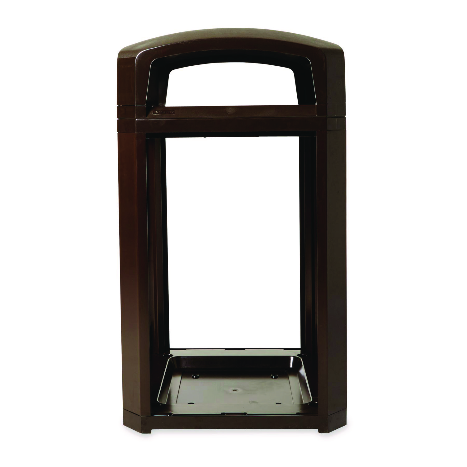 Landmark Series Classic Dome Top Container, 50 gal, Plastic, Sable