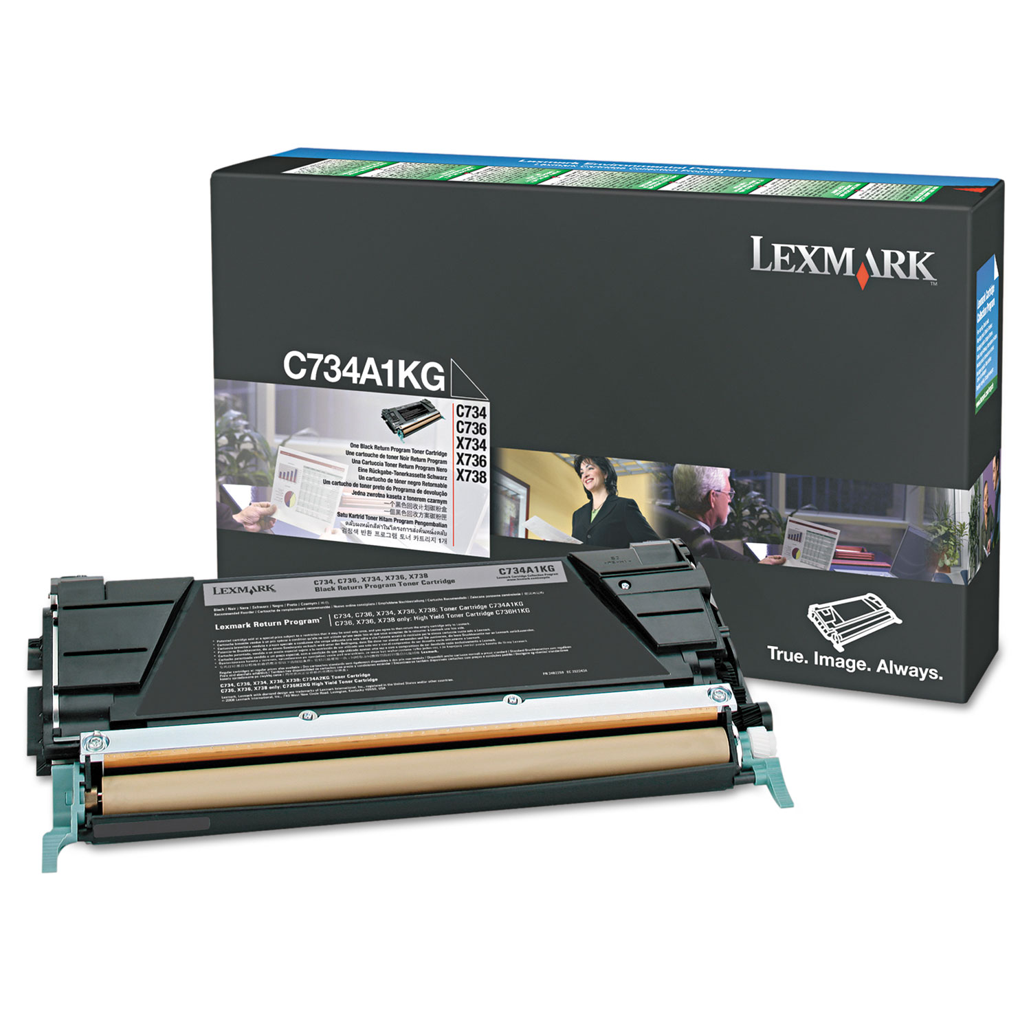  Lexmark X746H1KG X746H1KG Return Program High-Yield Toner, 12000 Page-Yield, Black (LEXX746H1KG) 
