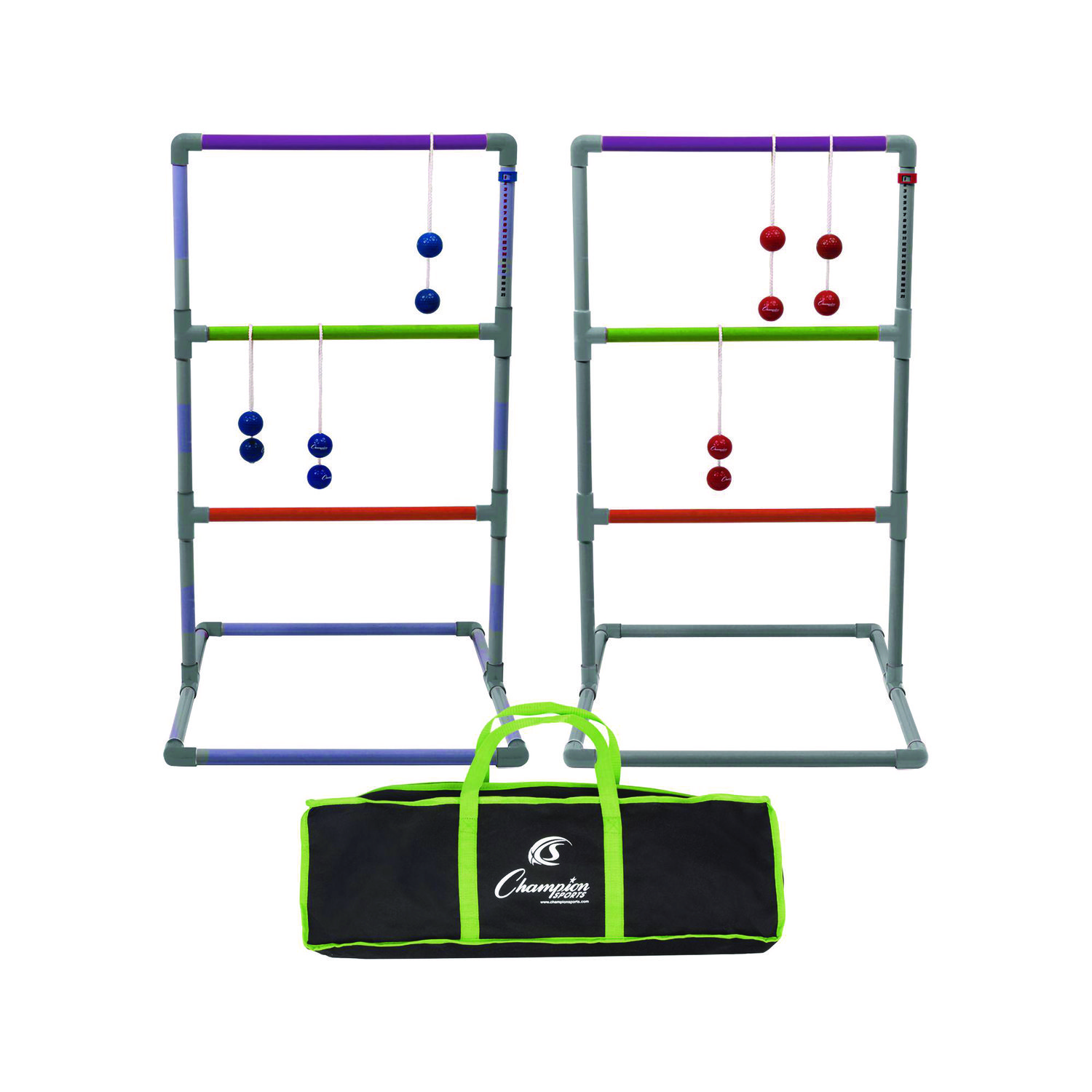 Pro Ladder Golf Game Set, (2) 22″ x 37.5″ Ladders/Six Bolas/Carry Bag