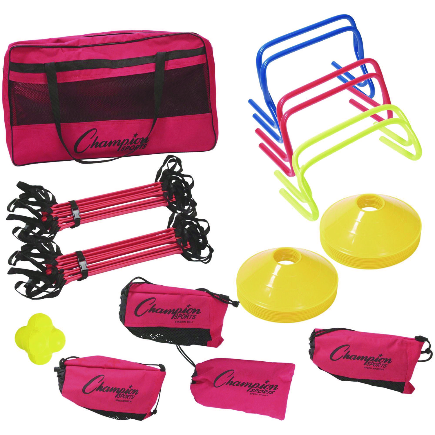 Champion Sports Speed and Agility Kit, with Carry Bag