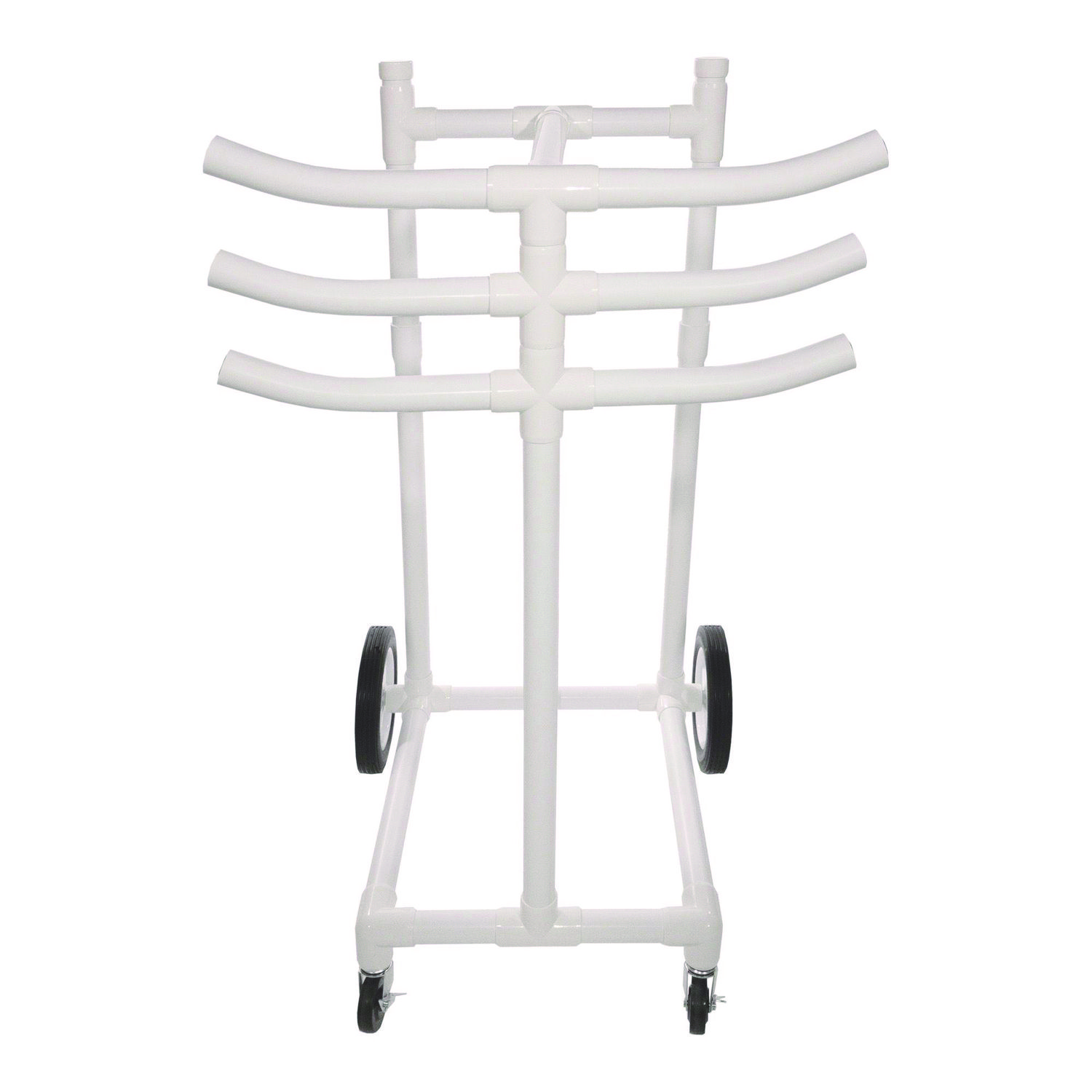 Hoop Storage Rack, Plastic, 176 lb Capacity, 26 x 22 x 49, White