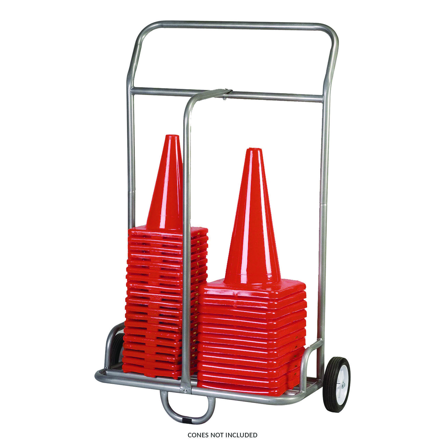 Combination Equipment Cart, Metal, 132 lb Capacity, 16 x 32 x 48, Silver