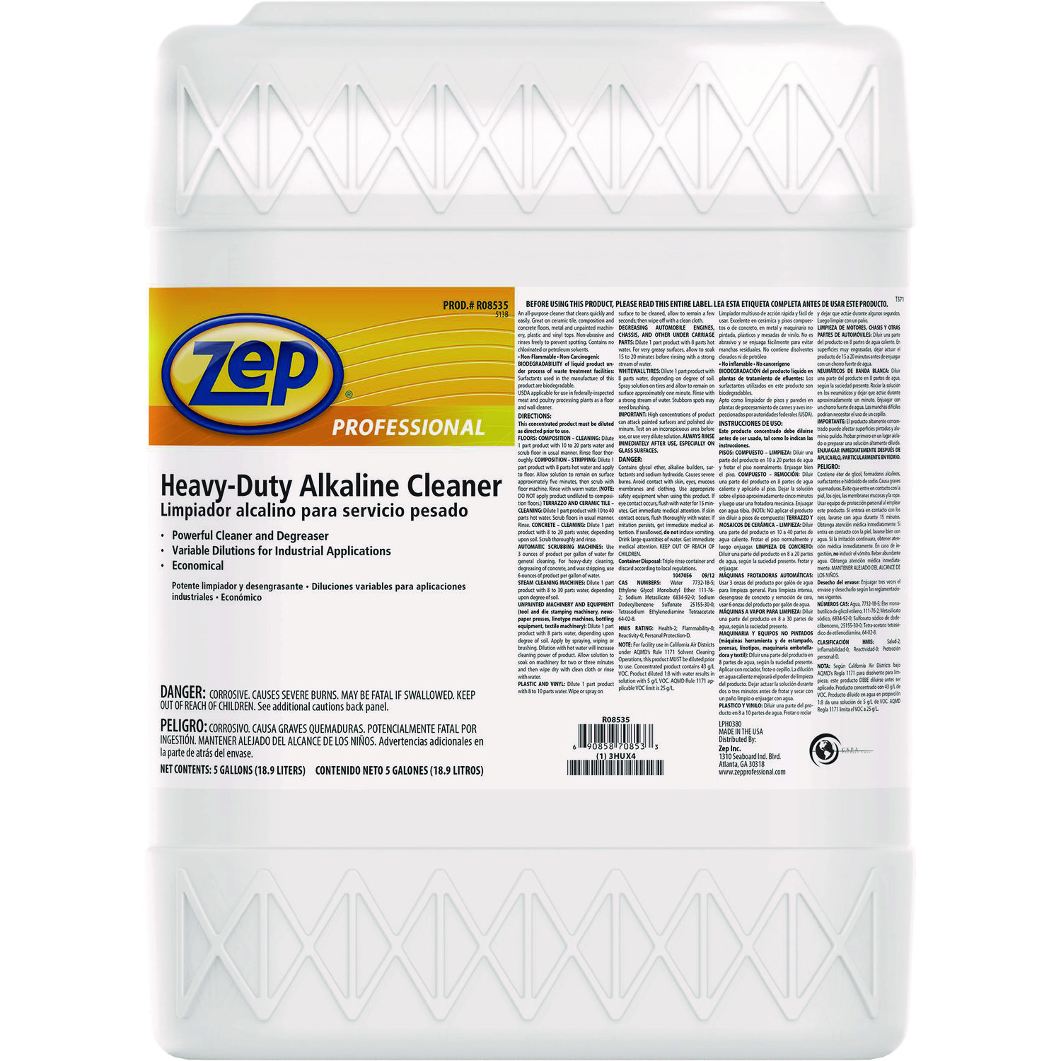 Heavy Duty Alkaline Cleaner, 5 gal Pail