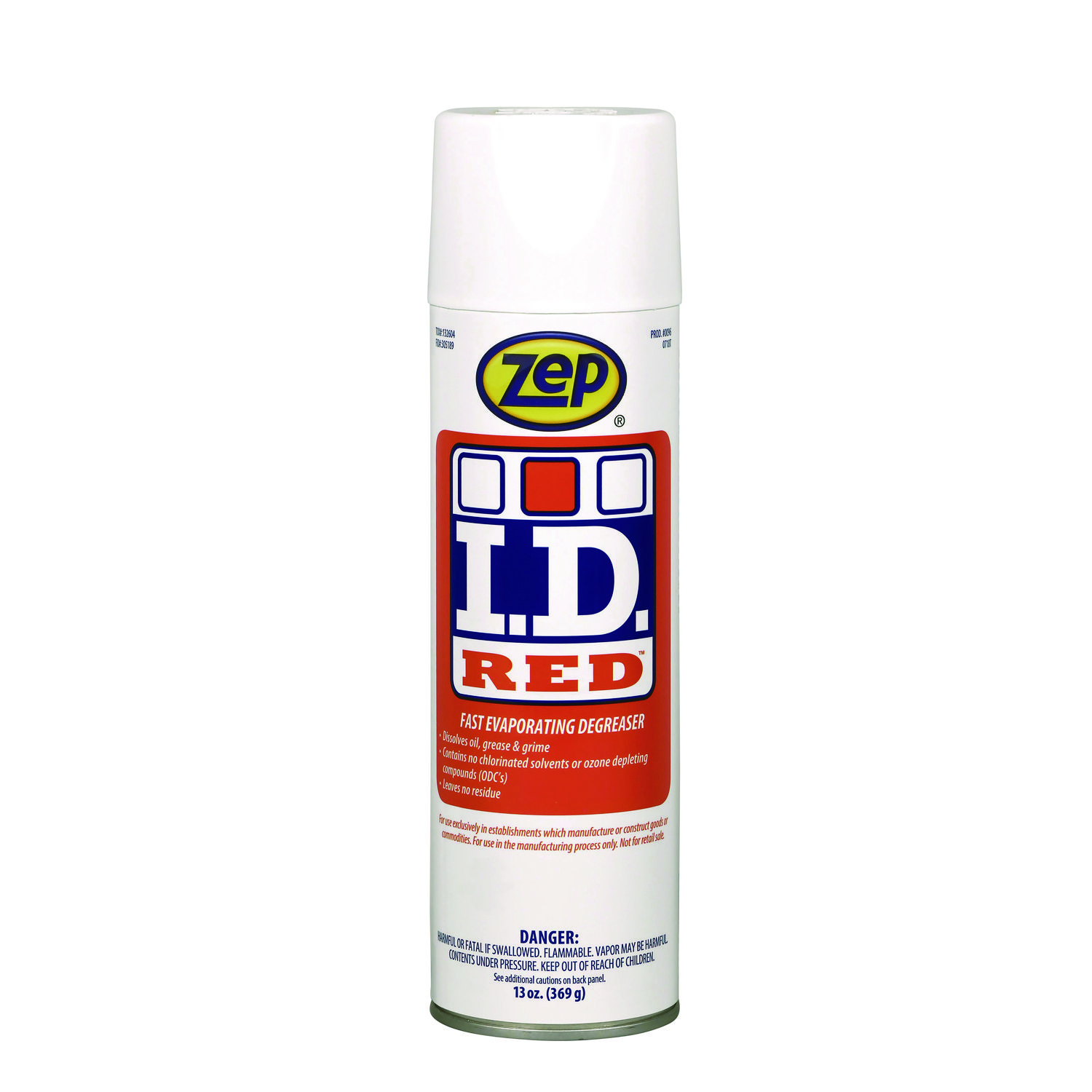 I.D. Red Aerosol, 13 oz Aerosol Spray. 12/Carton