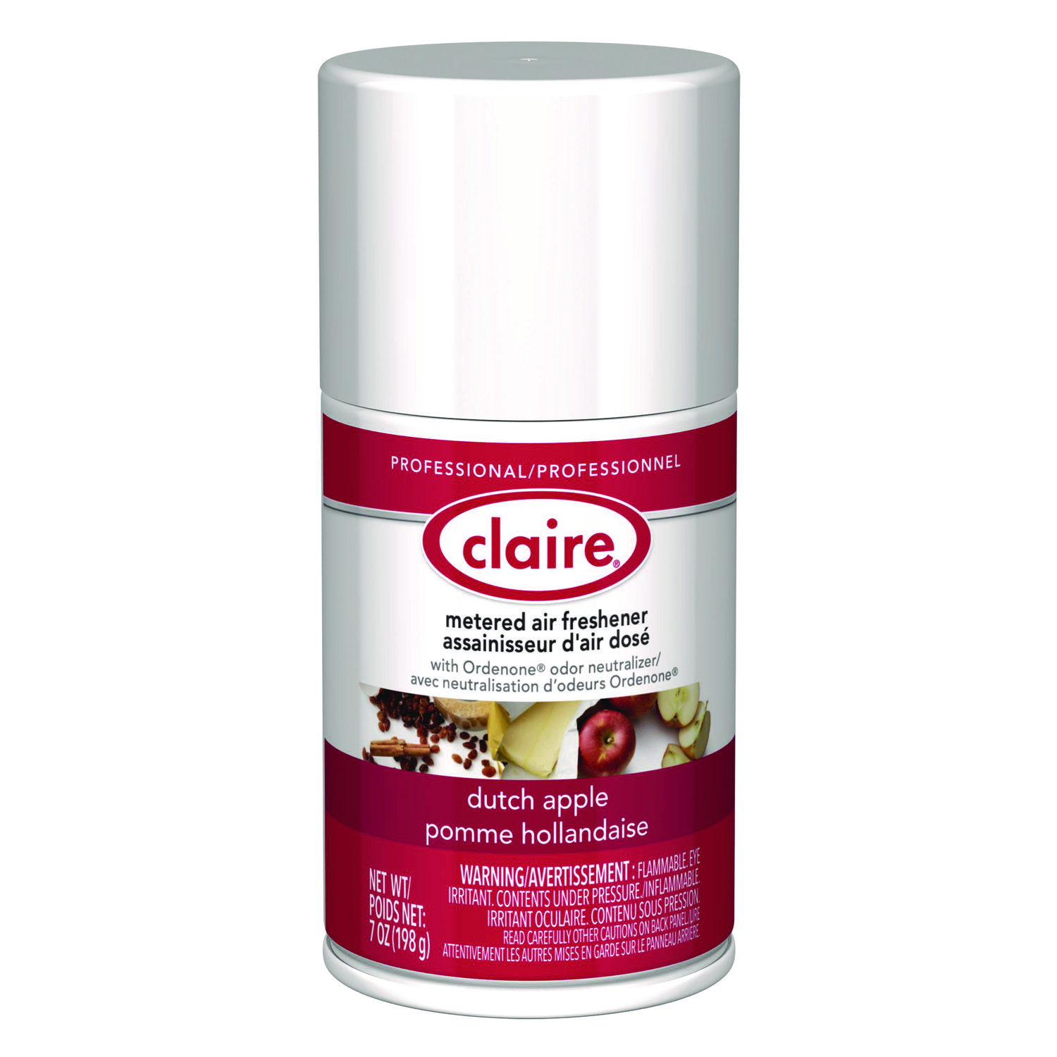 Metered Air Freshener, Apple, 7 oz Aerosol Spray, 12/Carton