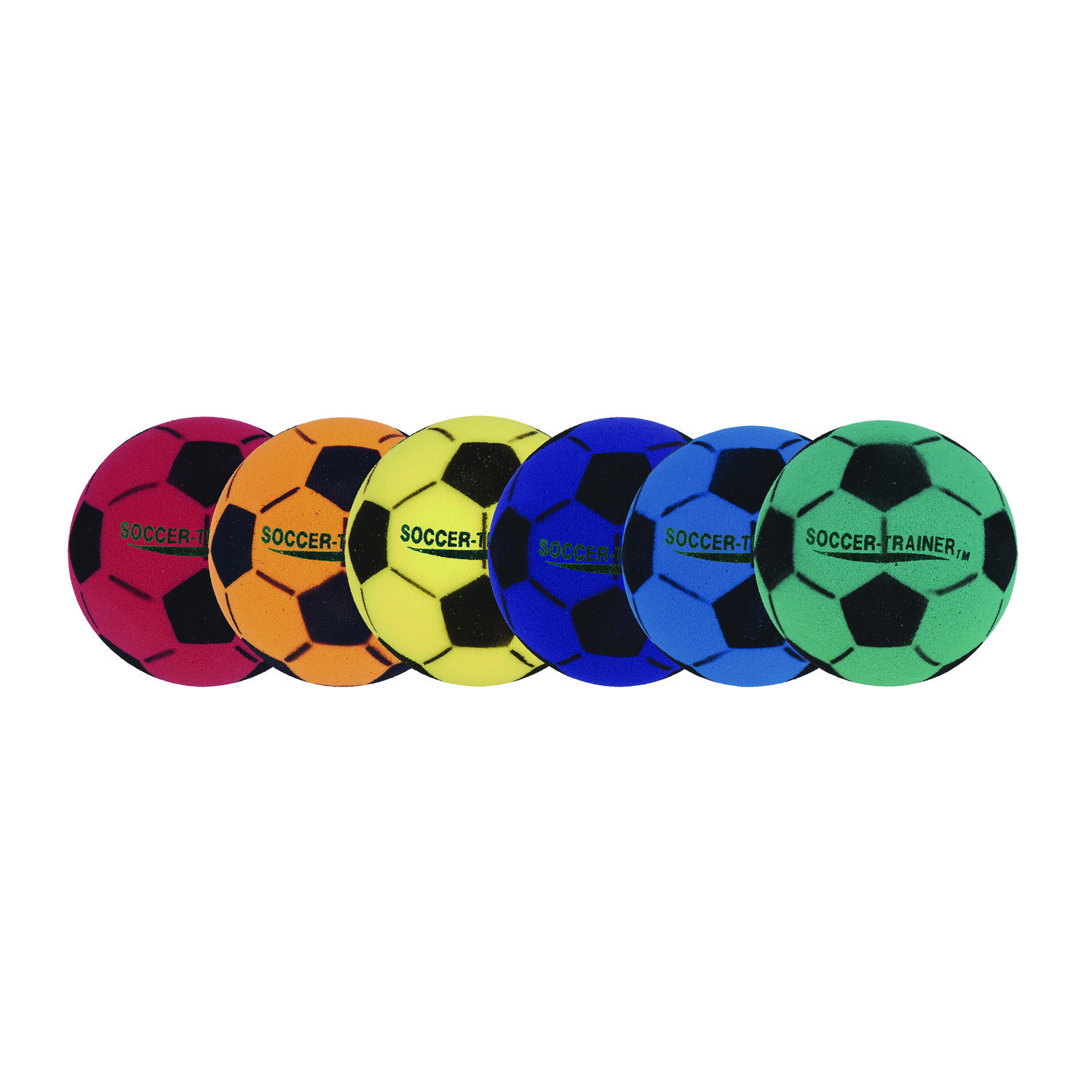 Ultra Foam Soccer Ball Set, Assorted Colors, 6/Set