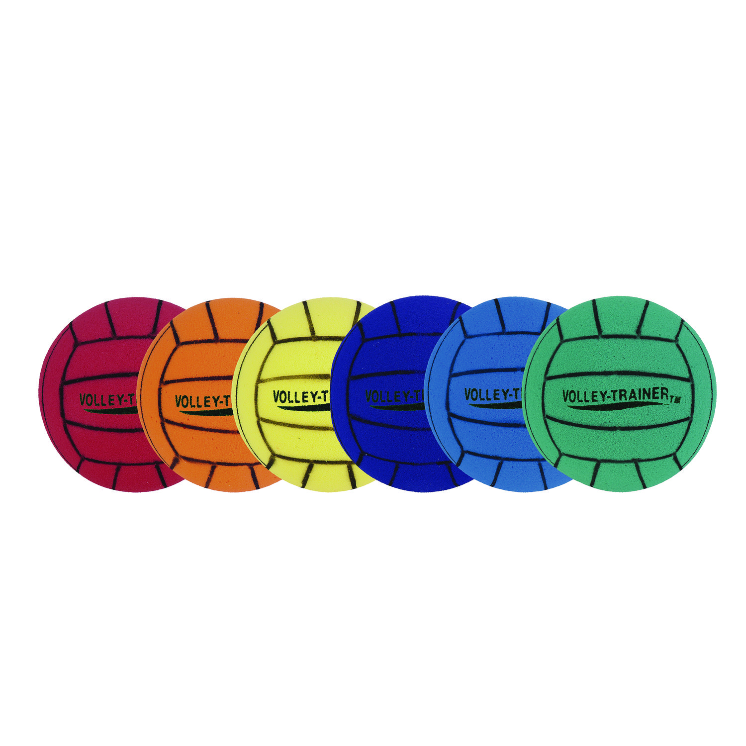 Ultra Foam Volleyball Set, Assorted Colors, 6/Set