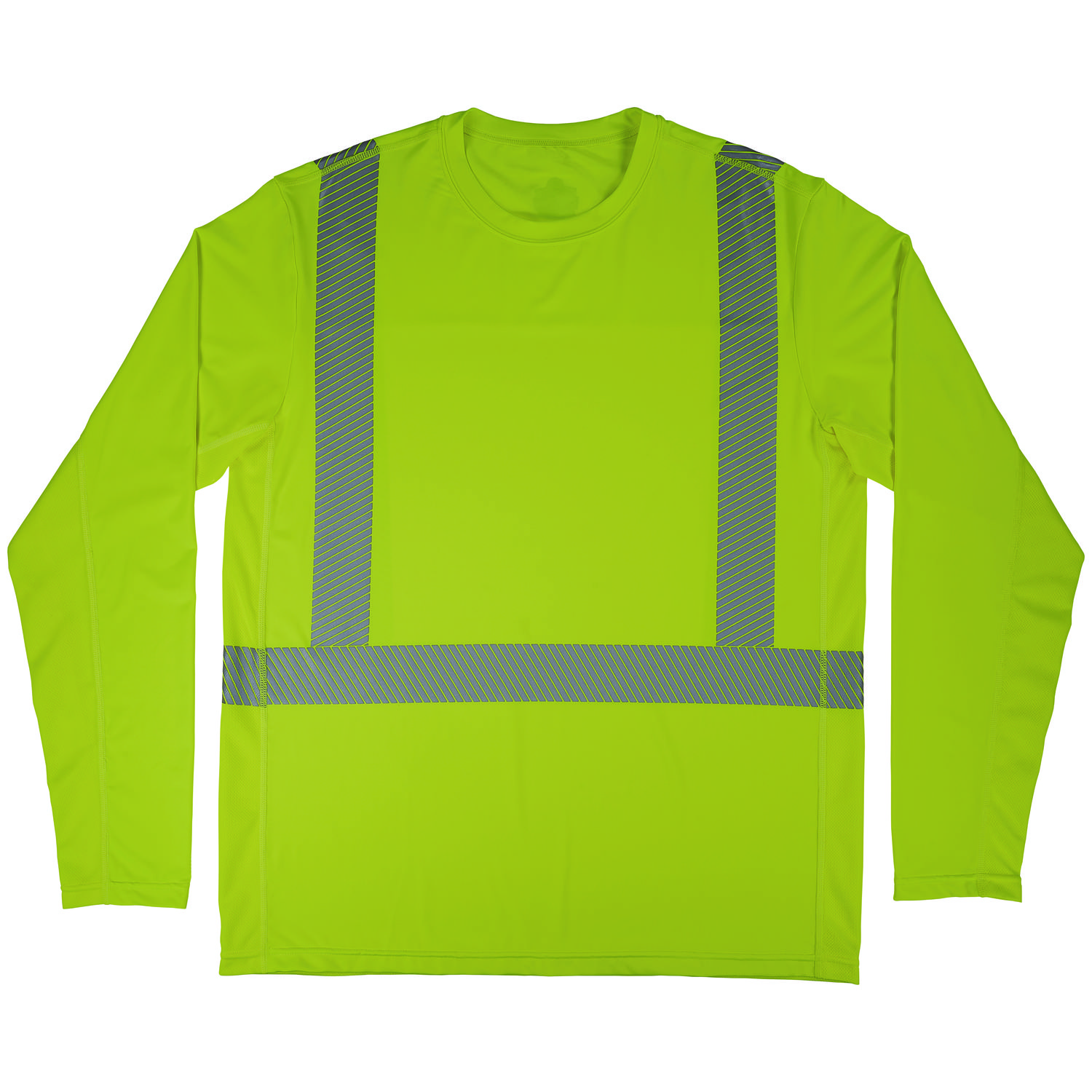 Chill-Its 6688 Type R Class 2 Cooling Hi-Vis Sun Shirt with UV Protection, Large, Lime