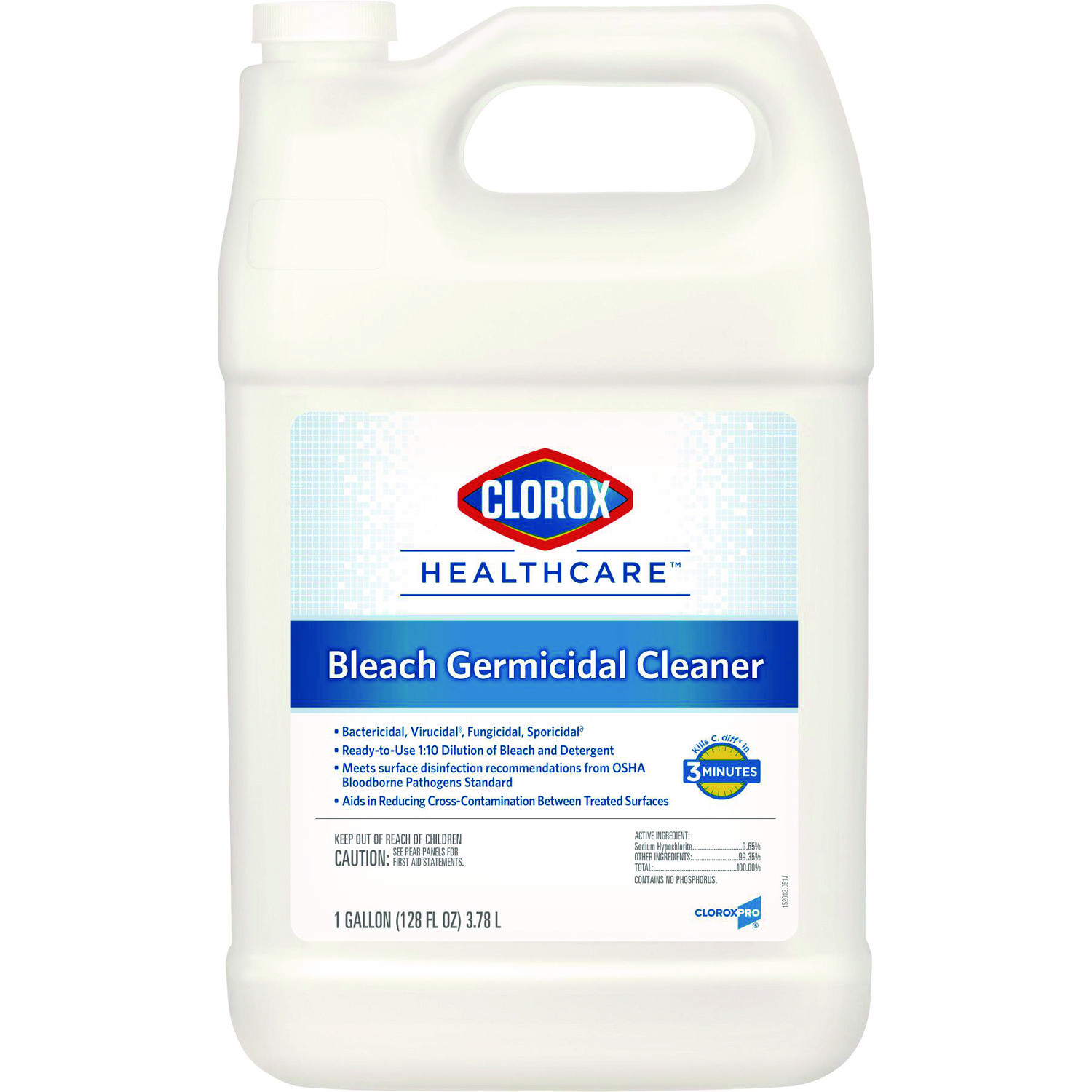 Bleach Germicidal Cleaner, 128 oz Refill Bottle