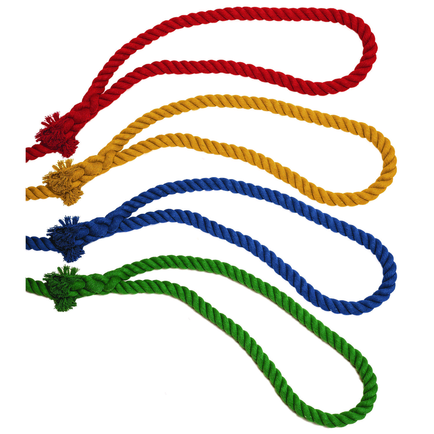 Four-Way Tug-of-War Rope, 50 ft, 1″ dia