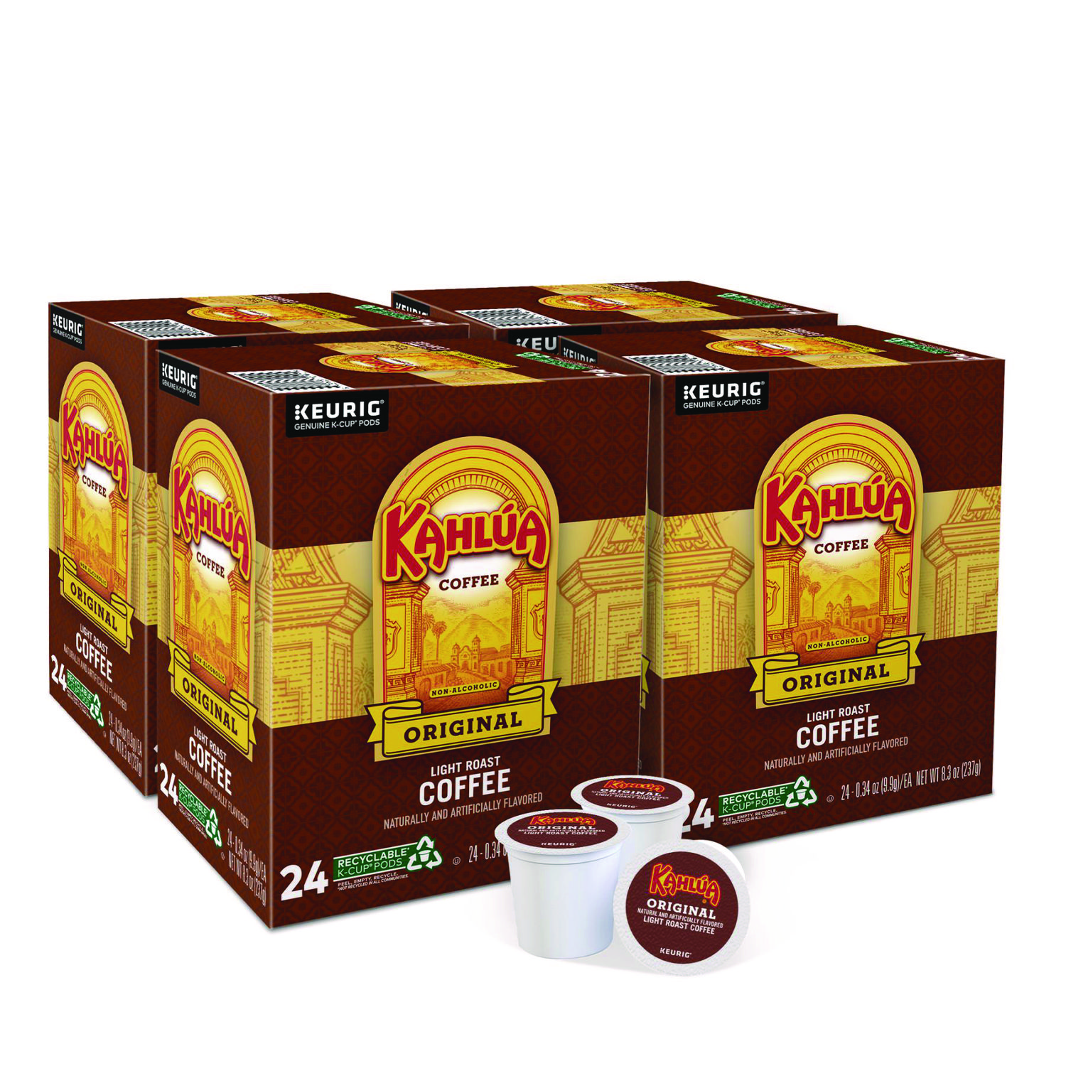 Kahlua Original K-Cups, 24/Box, 4 Box/Carton