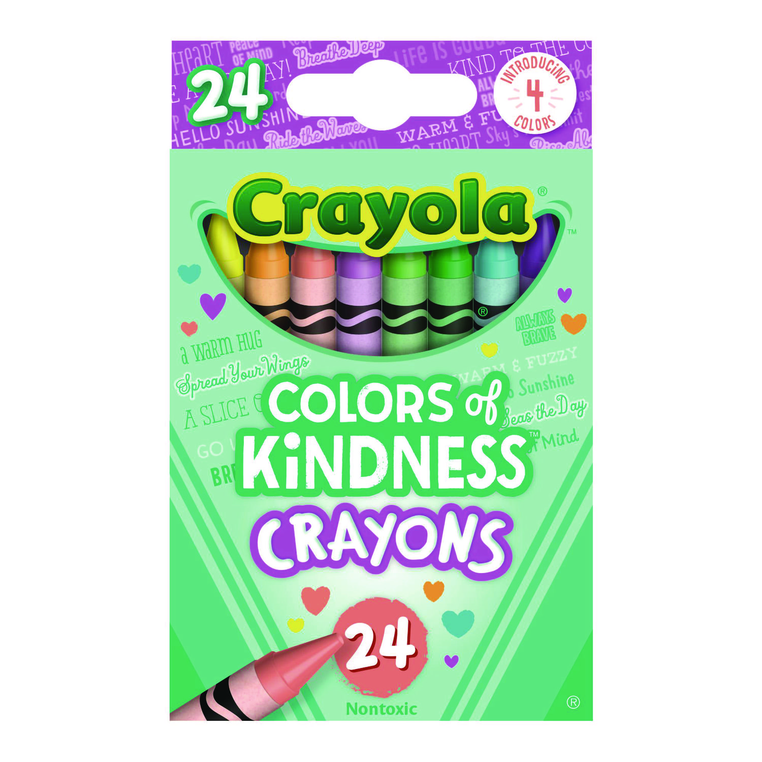 Colors of Kindness Crayons, Assorted, 24/Pack