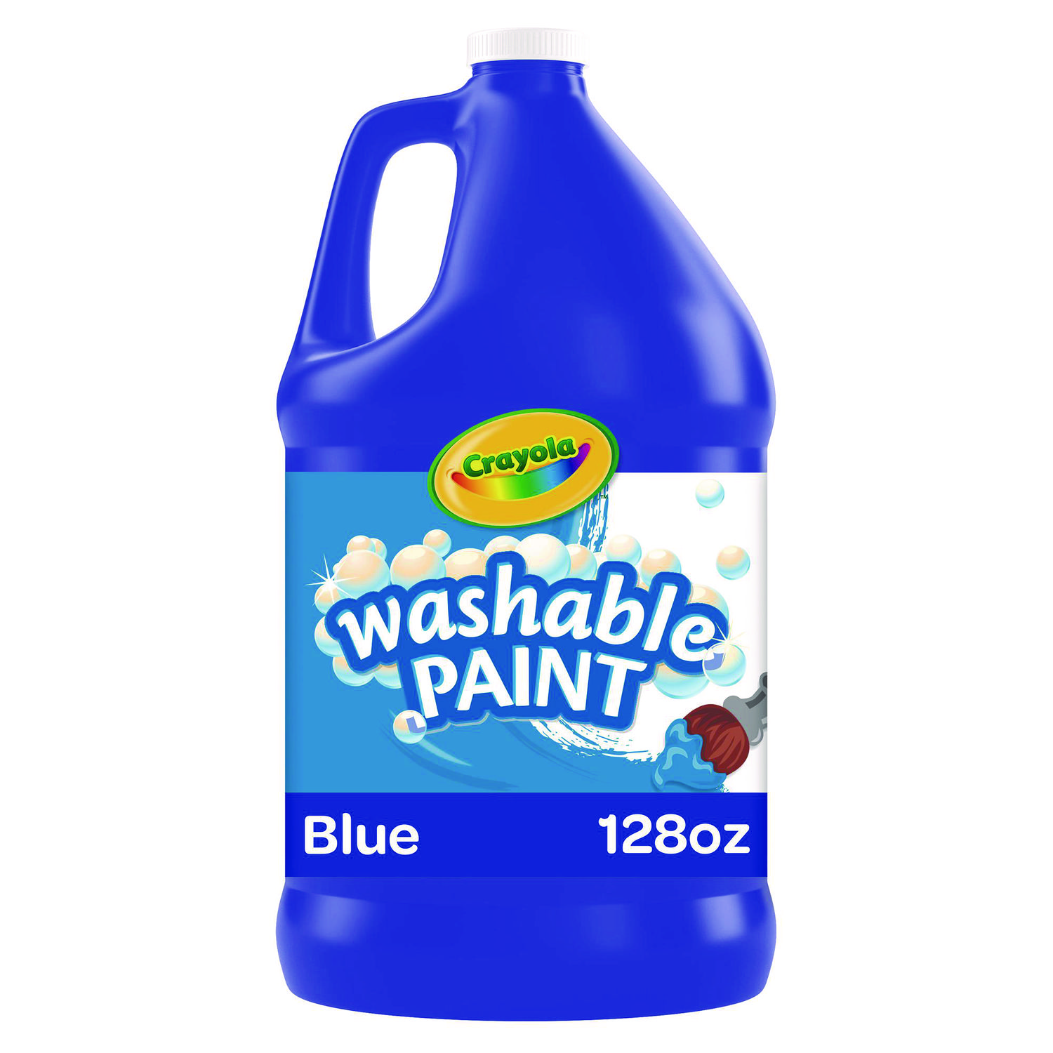 Washable Paint, Blue, 1 gal Bottle