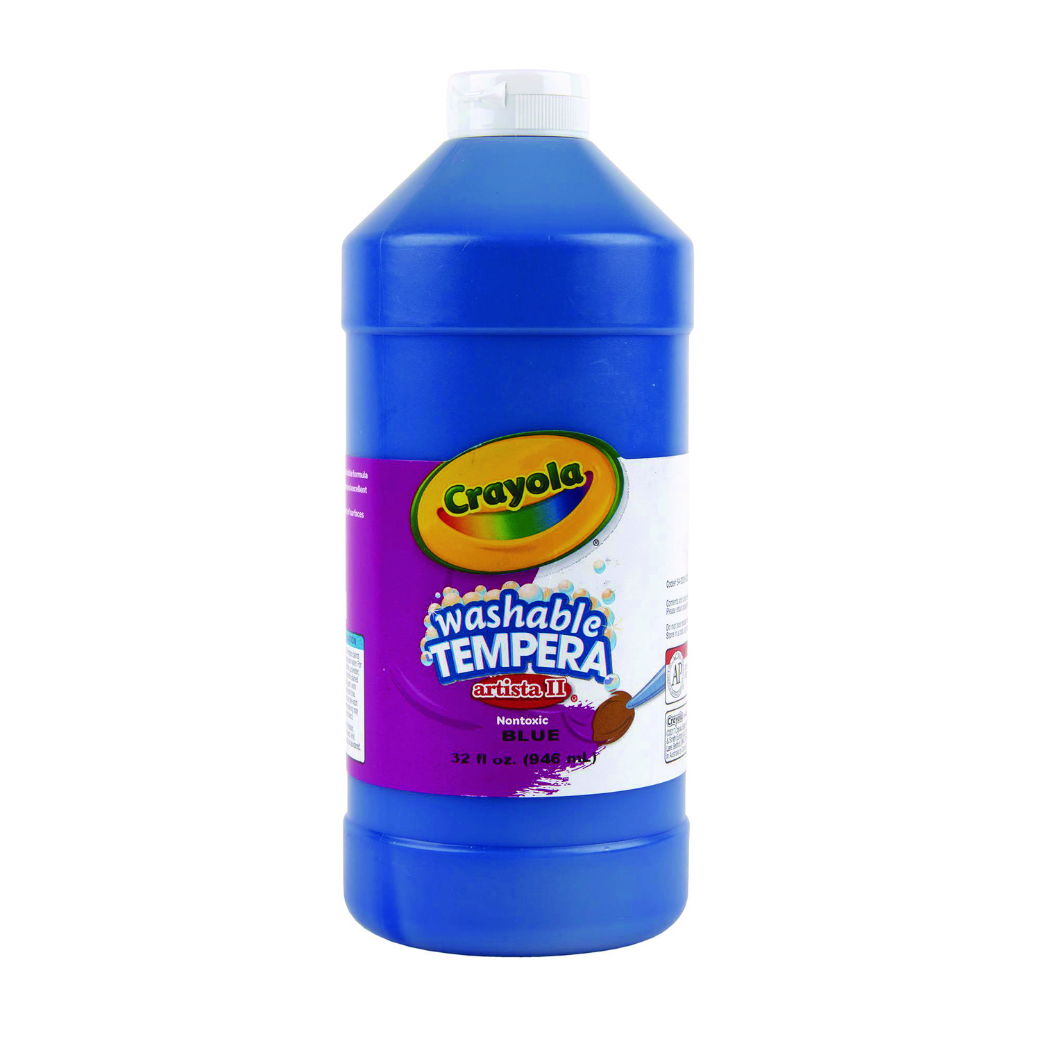 Artista II Washable Tempera Paint, Blue, 32 oz Bottle