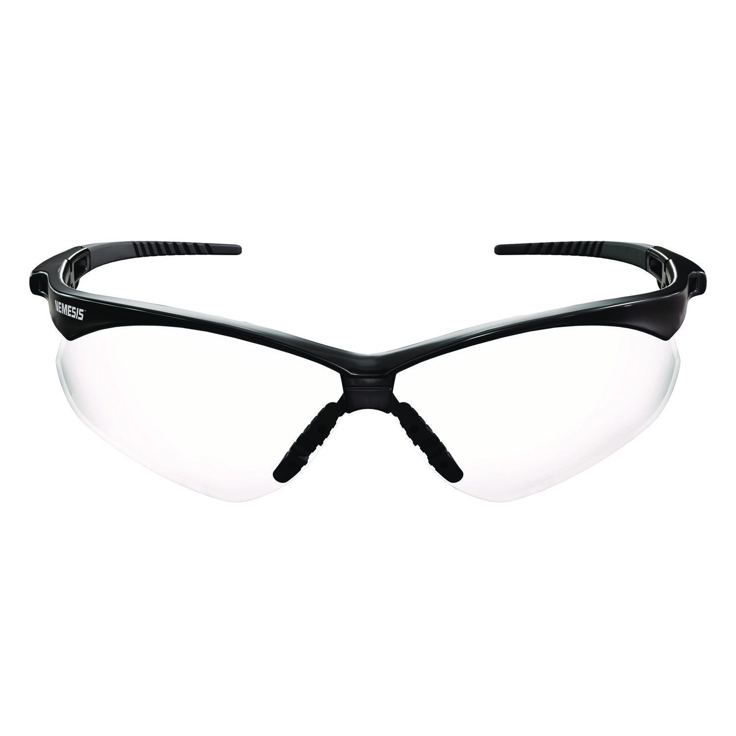 KleenGuard™ V30 Nemesis VL Safety Glasses, Black Frame, Clear Lens, 12/Carton