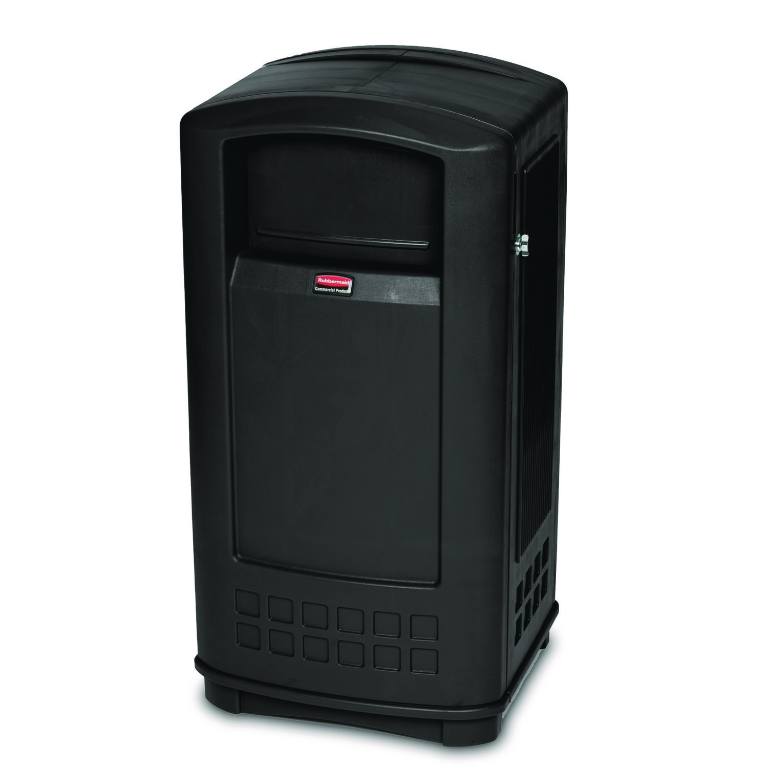 Plaza Jr. Container, 35 gal, Plastic, Black