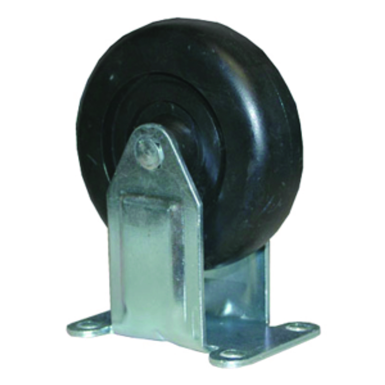 4-Inch Rigid Caster, Black
