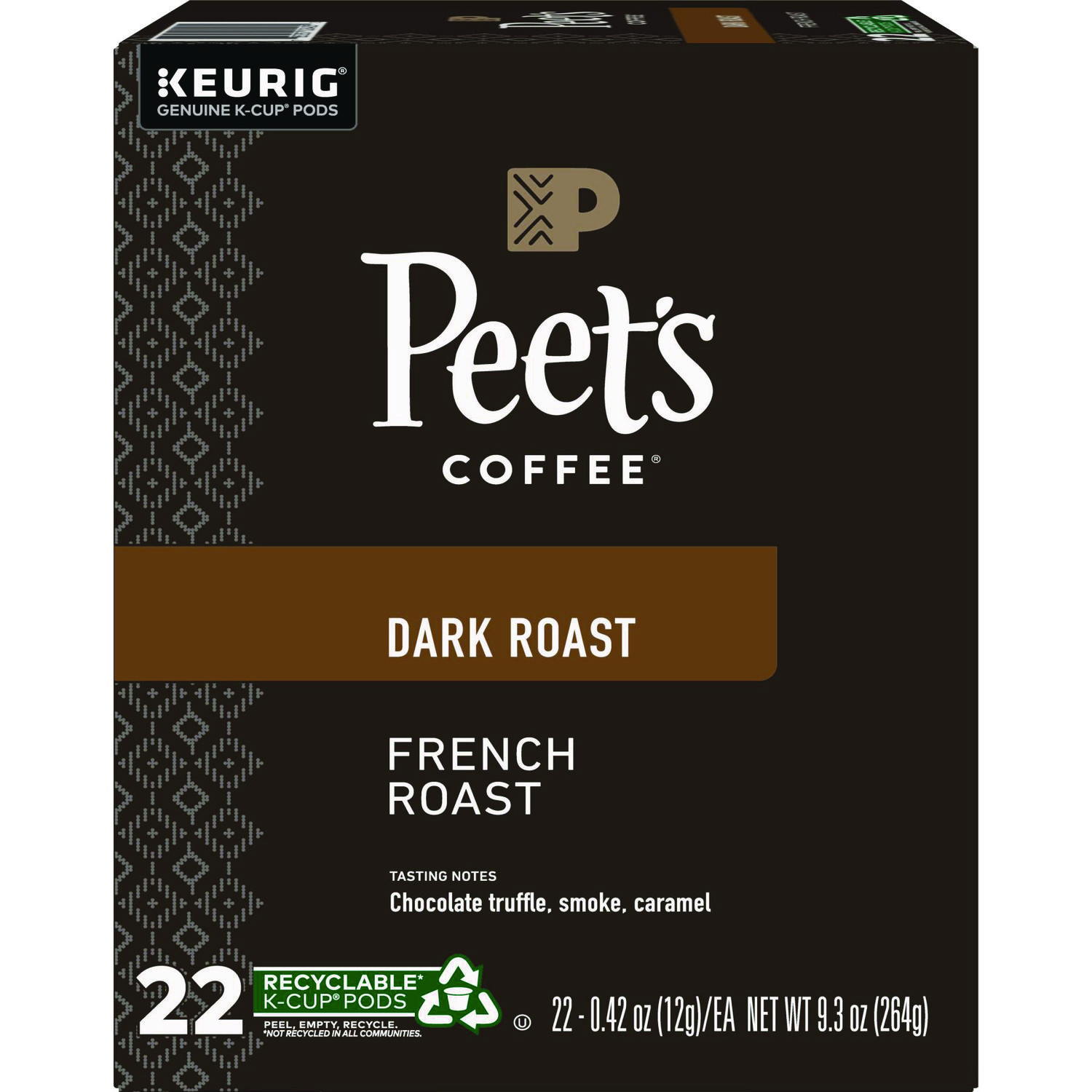 French Roast Coffee K-Cups, 22/Box