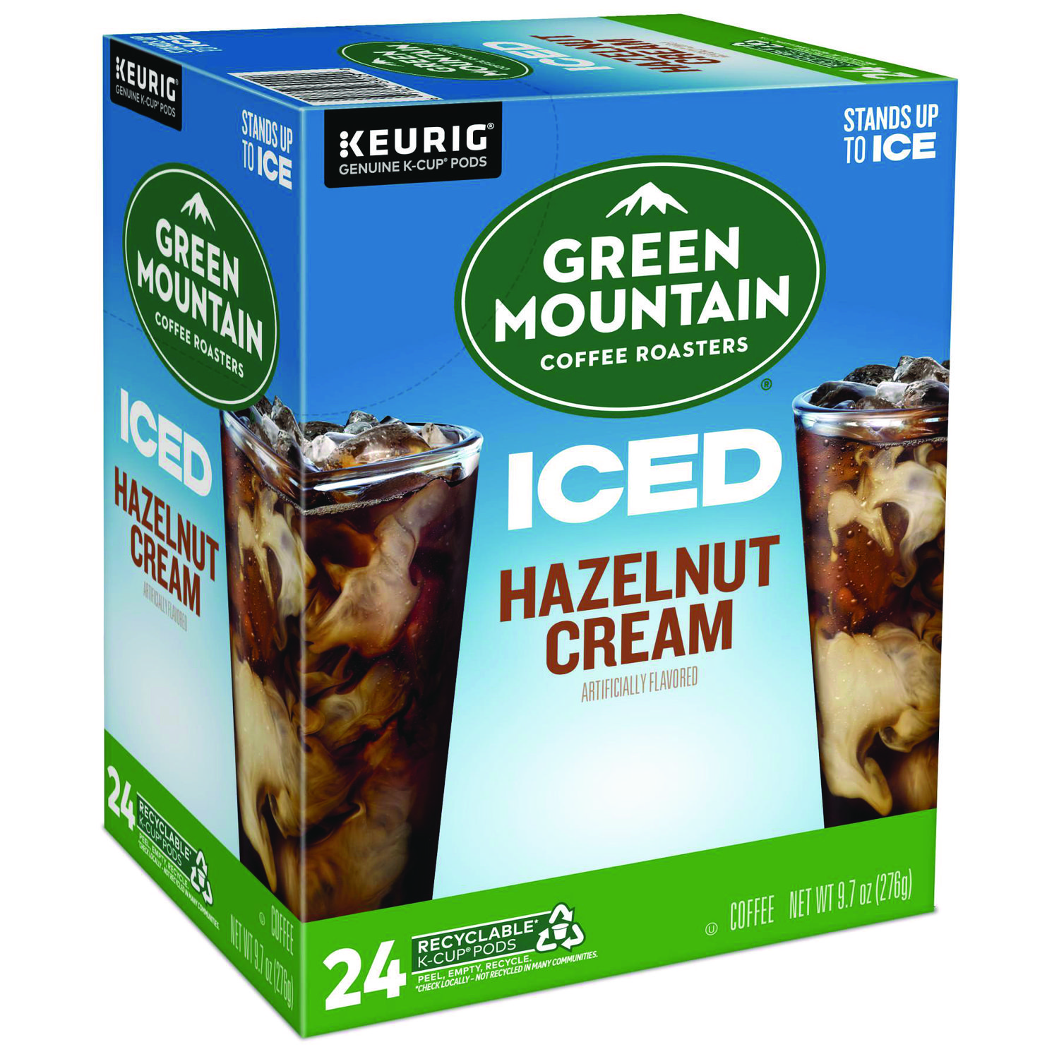 Hazelnut Cream Brew Over Ice Coffee K-Cups, 24/Box