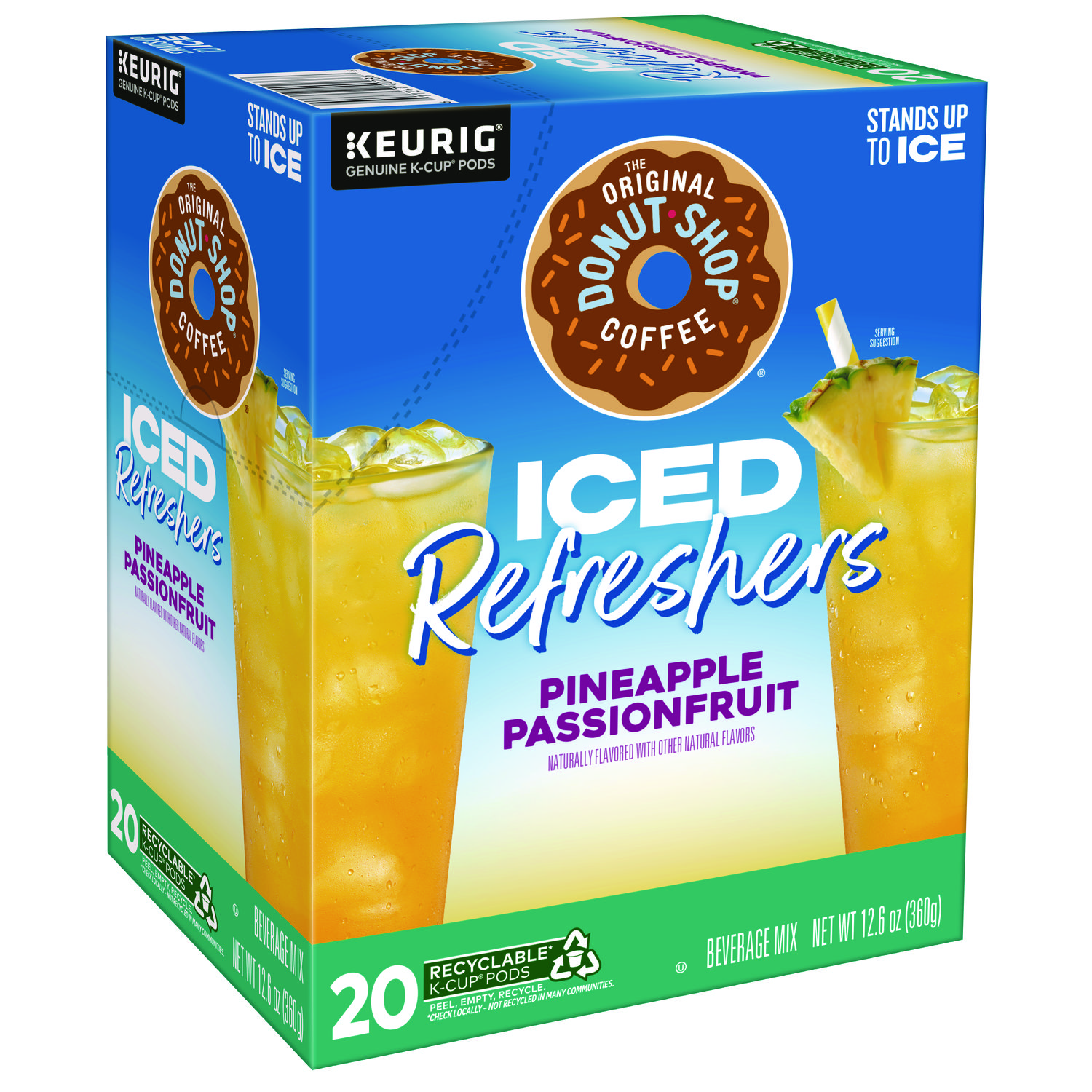 ICED Refreshers K-Cup Pods, Passion Fruit, 20/Box