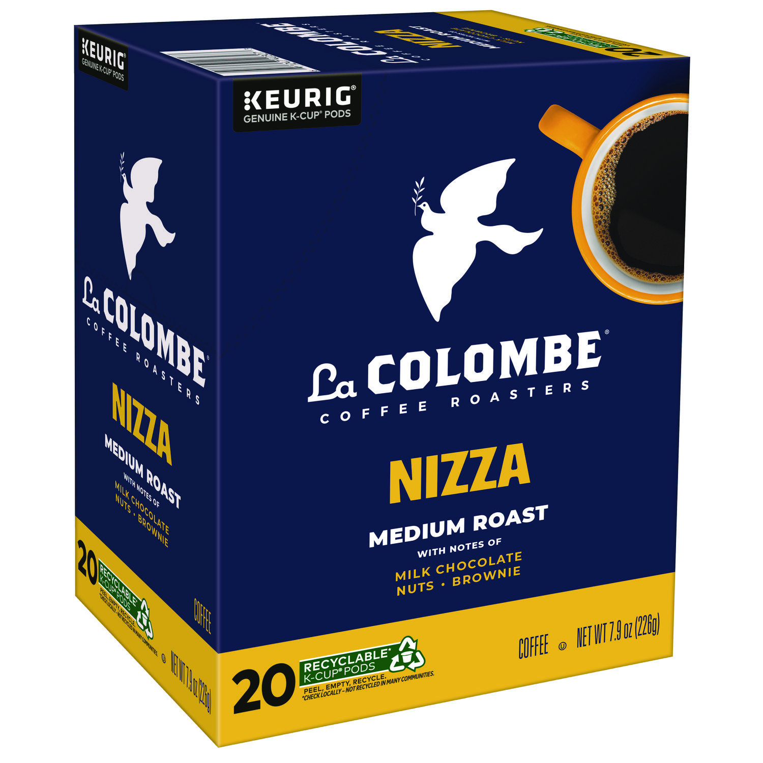 Coffee K-Cup Pods, Nizza Medium Roast, 20/Box