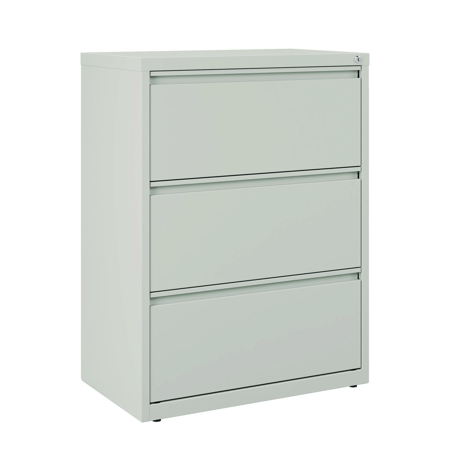 Lateral File, 3 Legal/Letter-Size File Drawers, Light Gray, 30″ x 18.62″ x 40.25″