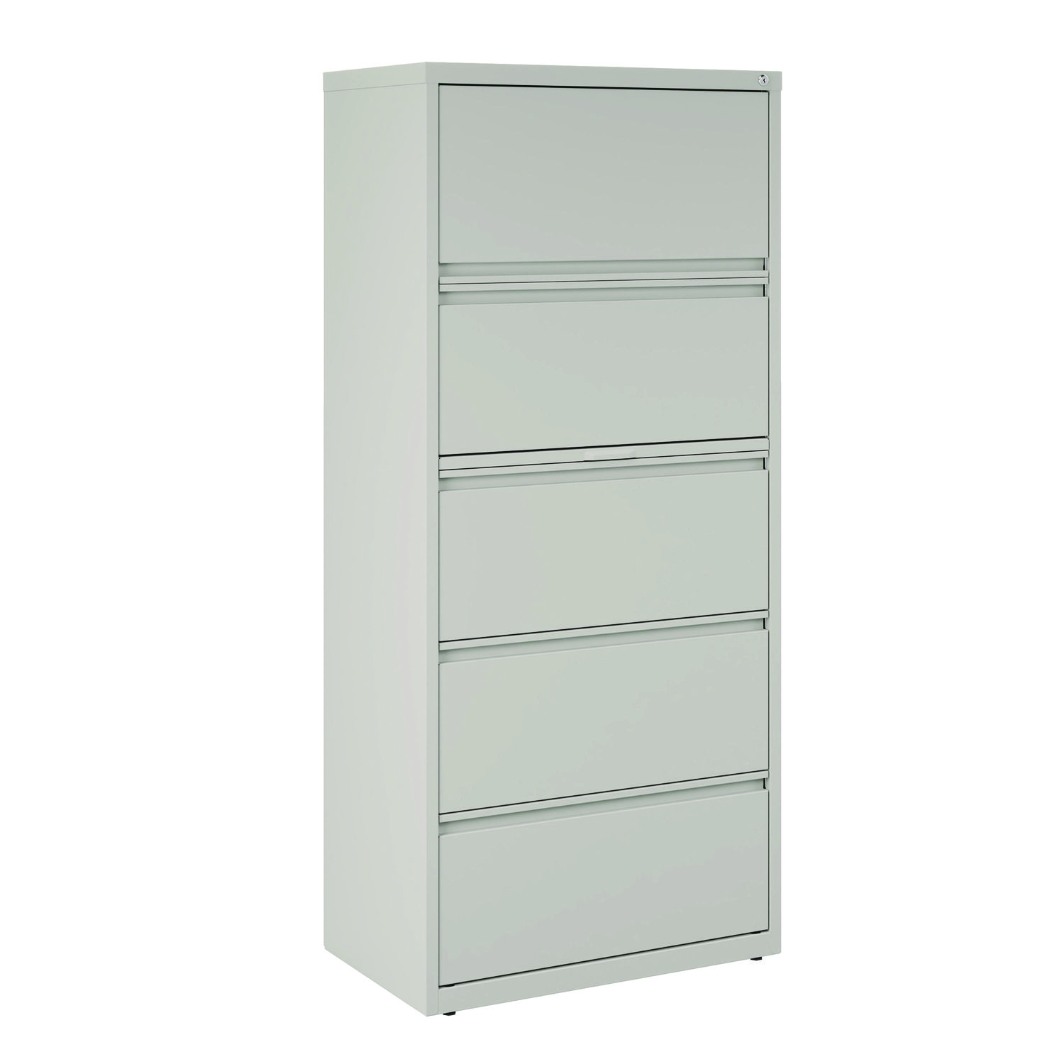 Lateral File, 5 Legal/Letter-Size File Drawers, Light Gray, 30″ x 18.62″ x 67.62″