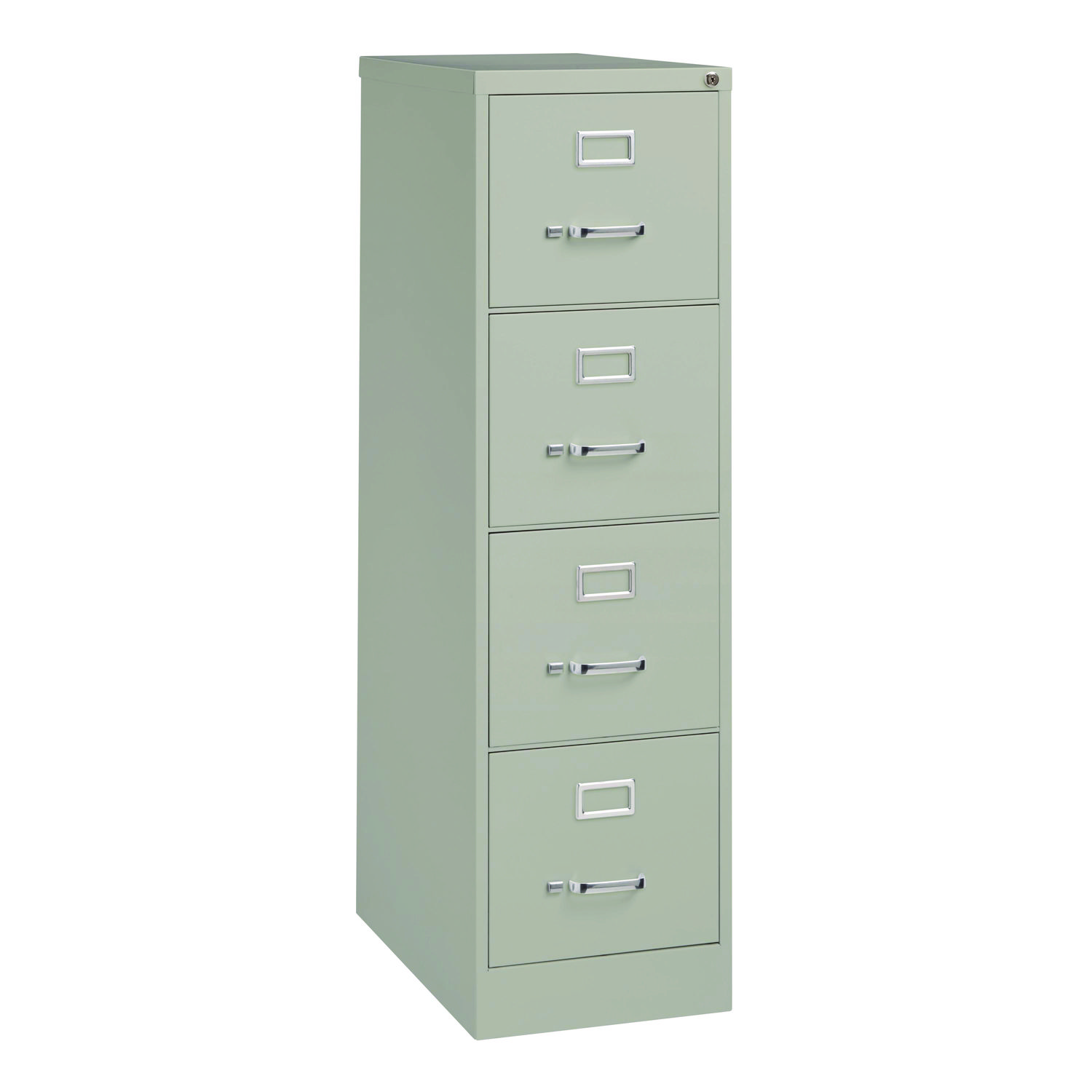 Economy Vertical File, 4 Letter-Size File Drawers, Light Gray, 15″ x 25″ x 52″