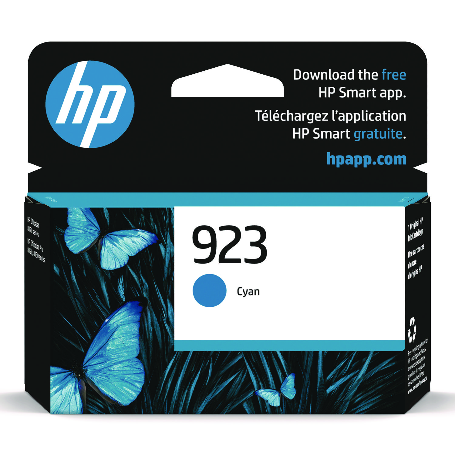 HP 923 (4K0T0LN) Cyan Original Ink Cartridge