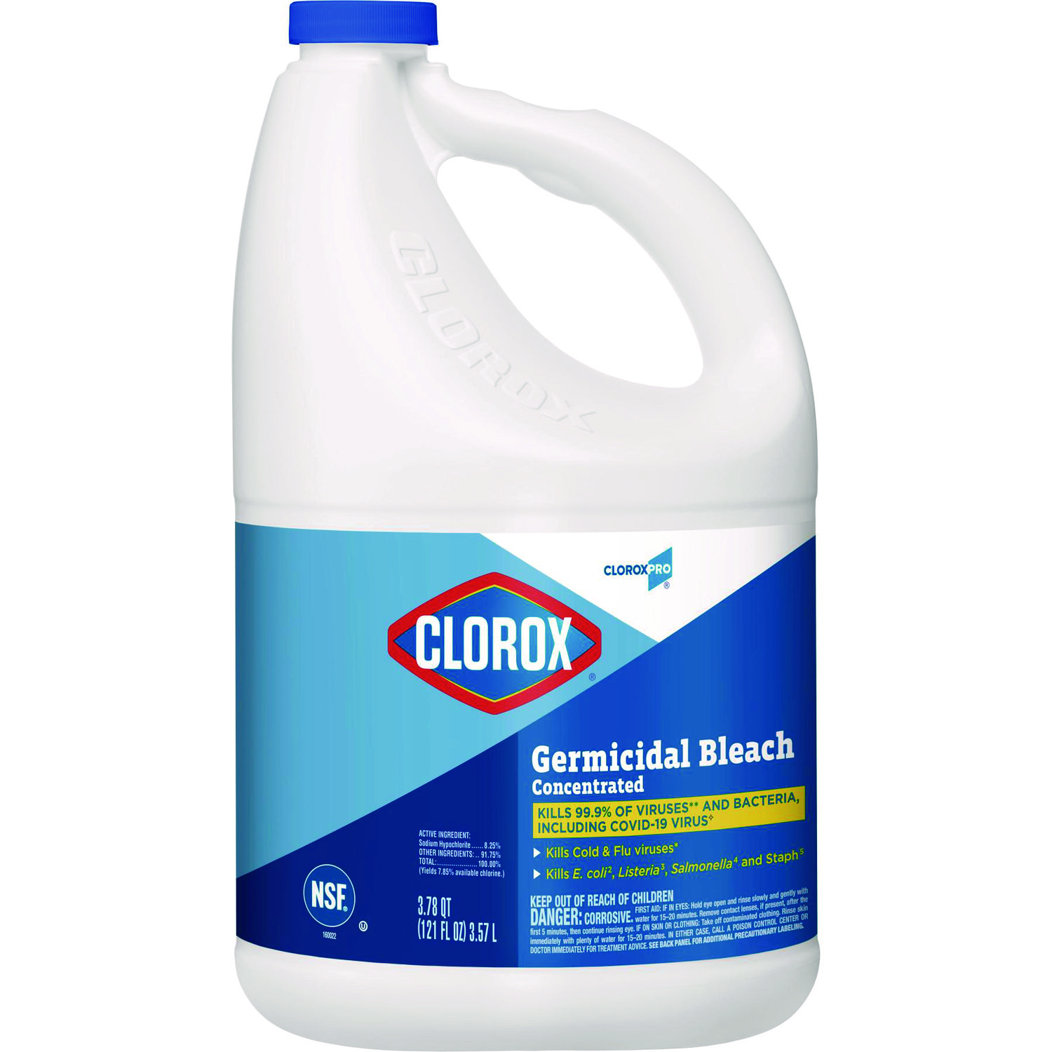 Concentrated Germicidal Bleach, Regular, 121 oz Bottle