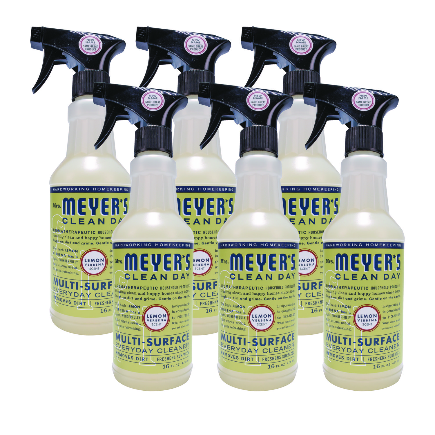 Mrs. Meyer's® Multi Purpose Cleaner, Lemon Scent, 16 oz, Bottle, 6/Carton