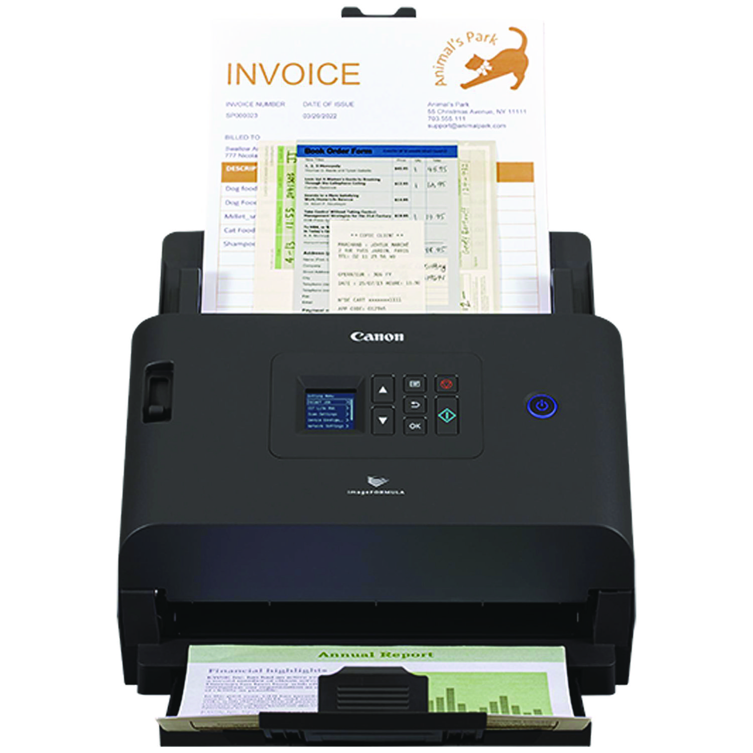 imageFORMULA DR-S250N Scanner, 600 dpi Optical Resolution, 80-Sheet Duplex Auto Document Feeder